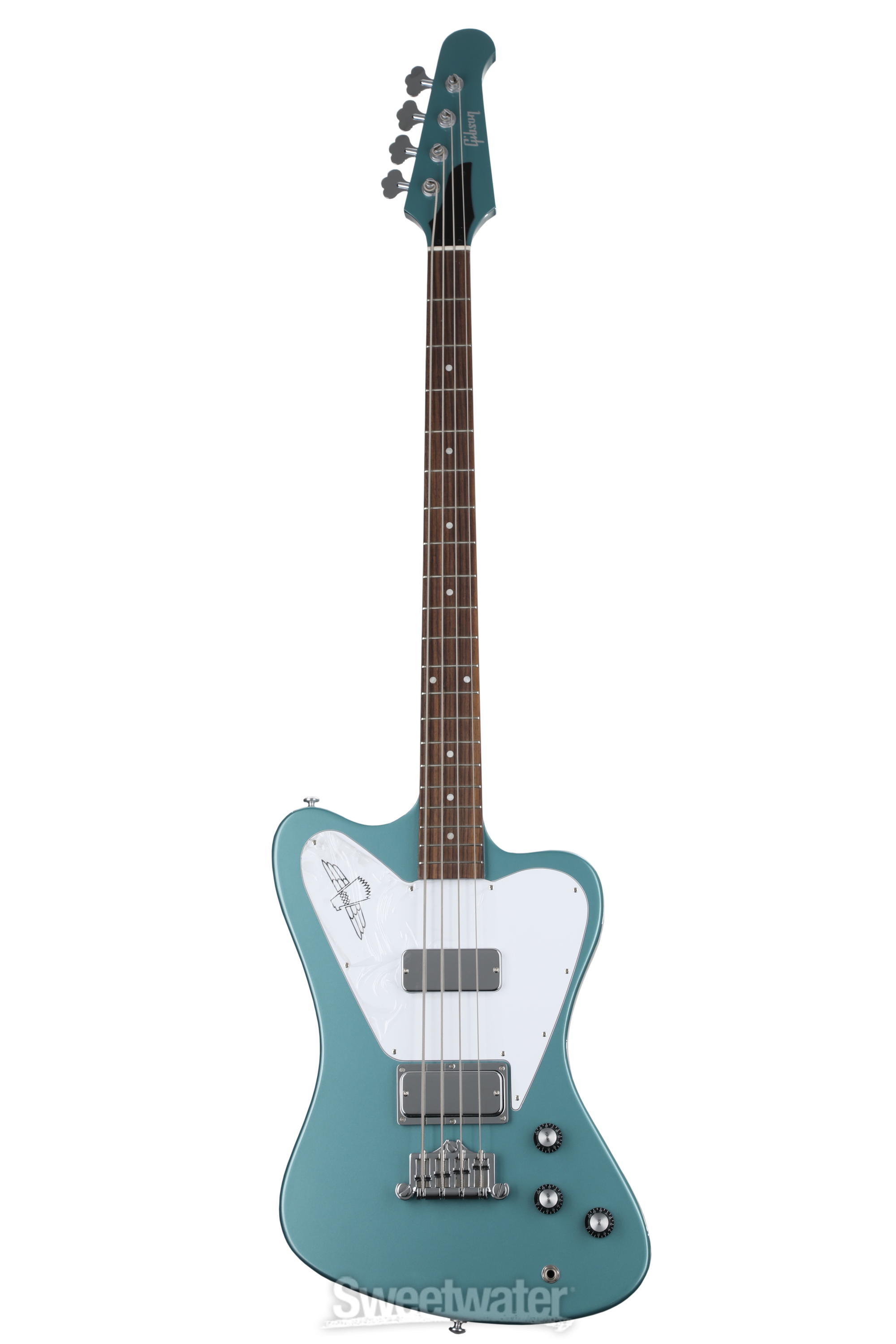 Gibson Thunderbird Bass Guitar - Faded Pelham Blue with Non Gibson Thunderbird Bass Guitar - Faded Pelham Blue with Non