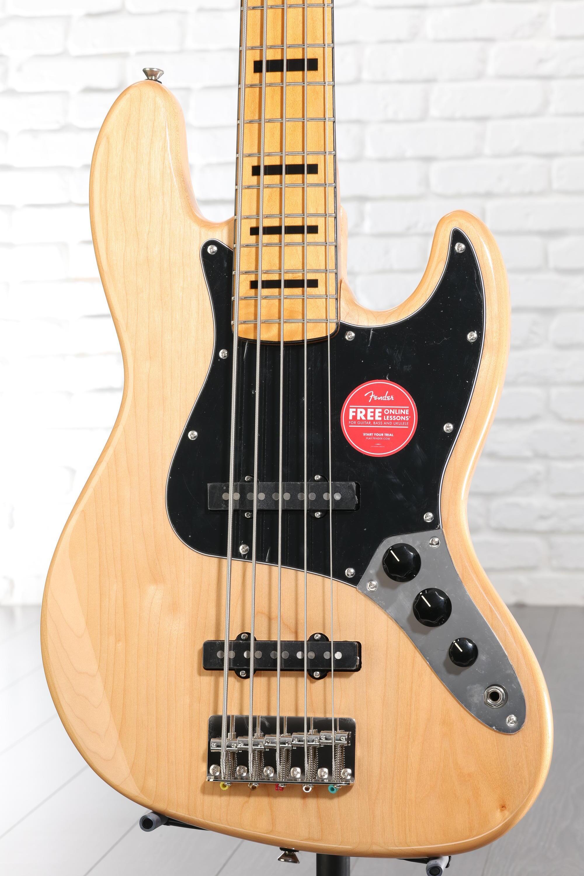 Squier Classic Vibe '70s Jazz Bass V - Natural with Maple