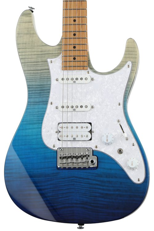Ibanez Premium AZ224F - Blue Iceberg Gradation | Sweetwater Ibanez Premium AZ224F - Blue Iceberg Gradation | Sweetwater