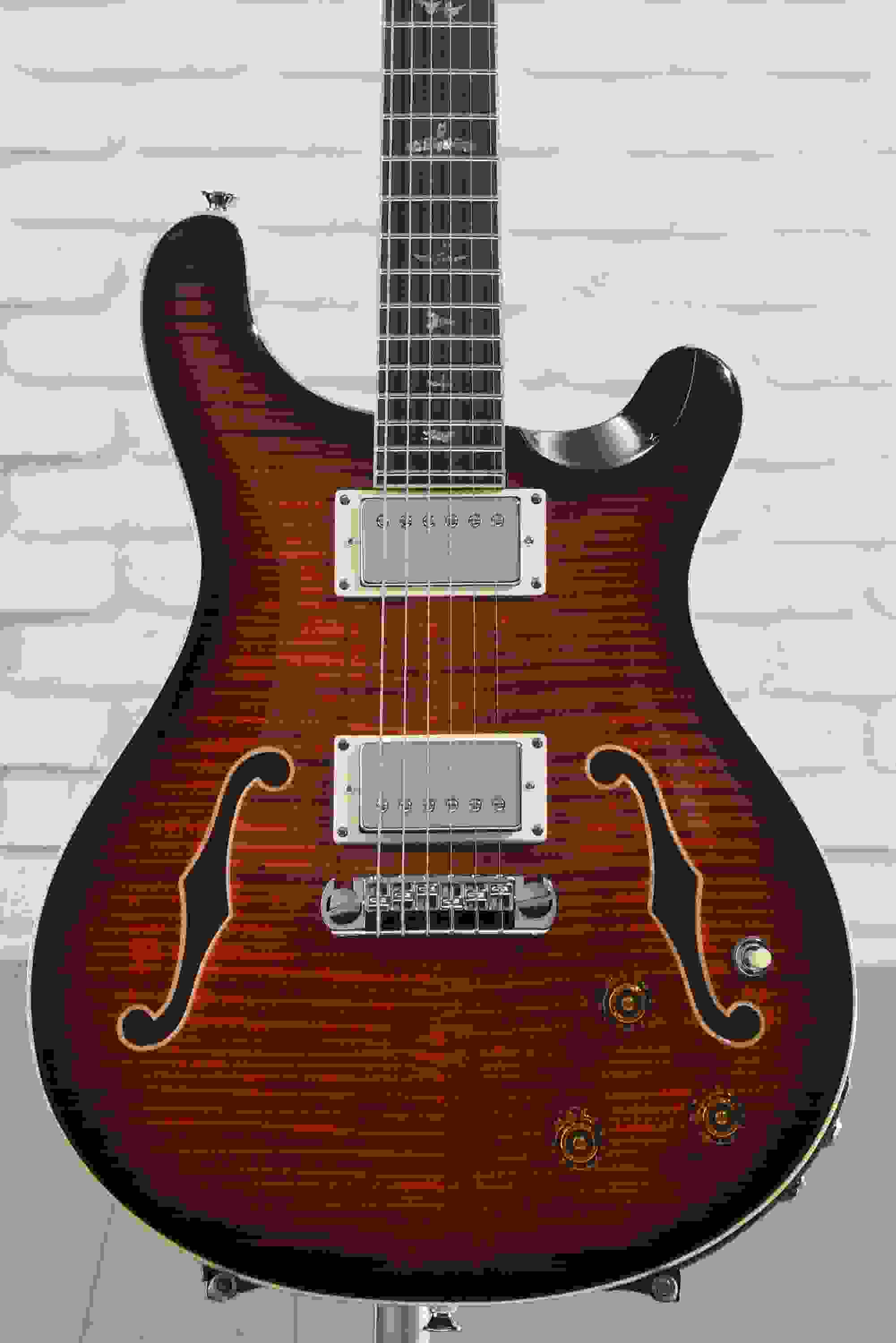 PRS SE Hollowbody II Piezo Electric Guitar - Orange Tiger Smokeburst