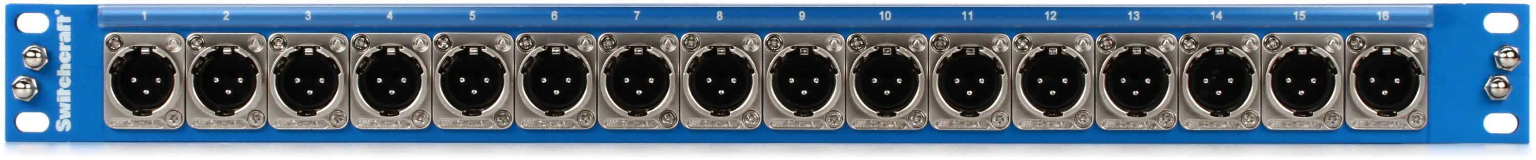 Switchcraft 1625『パッチベイ』（ケーブル各種付き） Switchcraft Studio Patch 1625 16-point TT - DB25 Patchbay