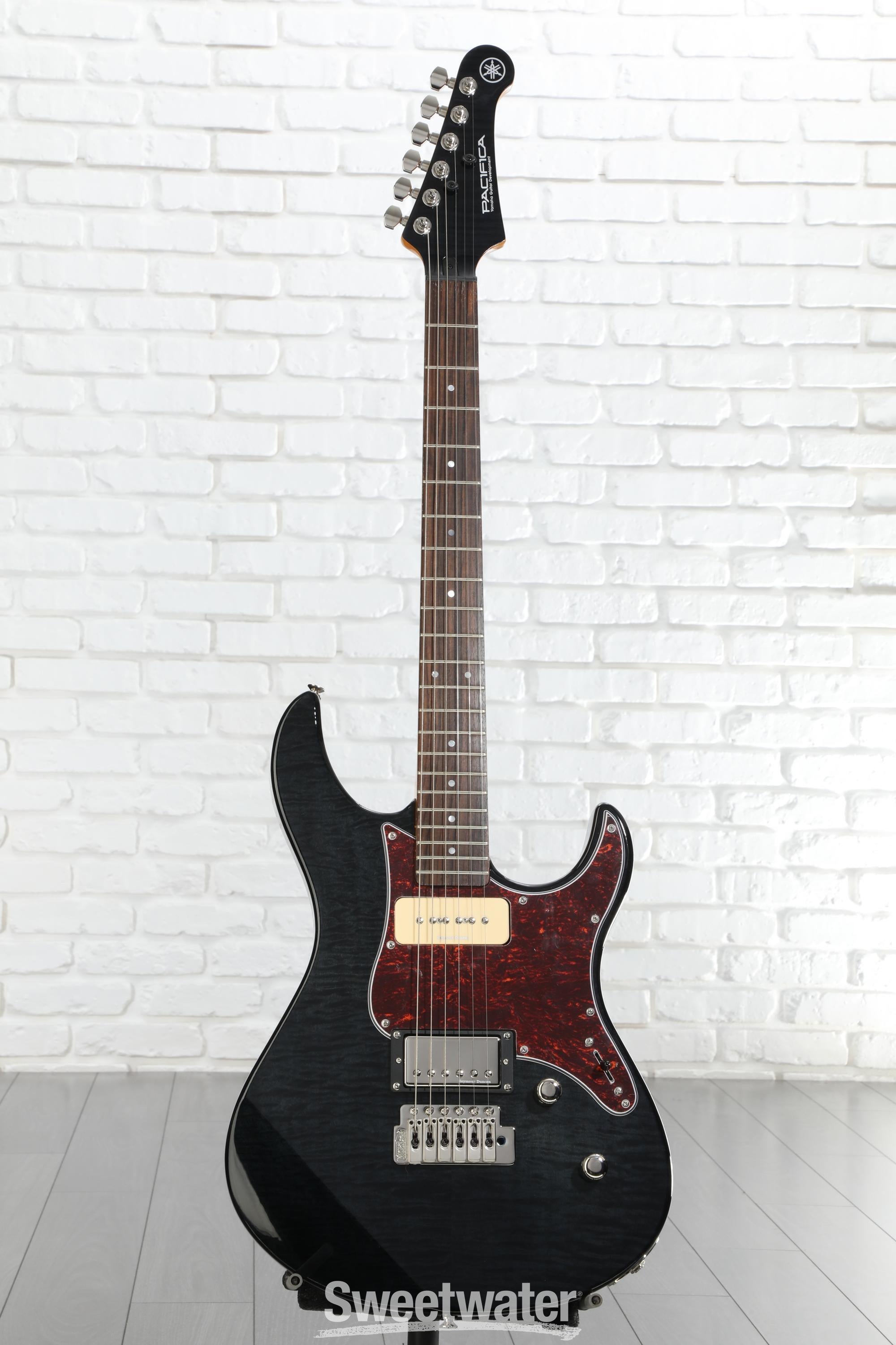 Yamaha PAC611VFM Pacifica Electric Guitar - Trans Black | Sweetwater