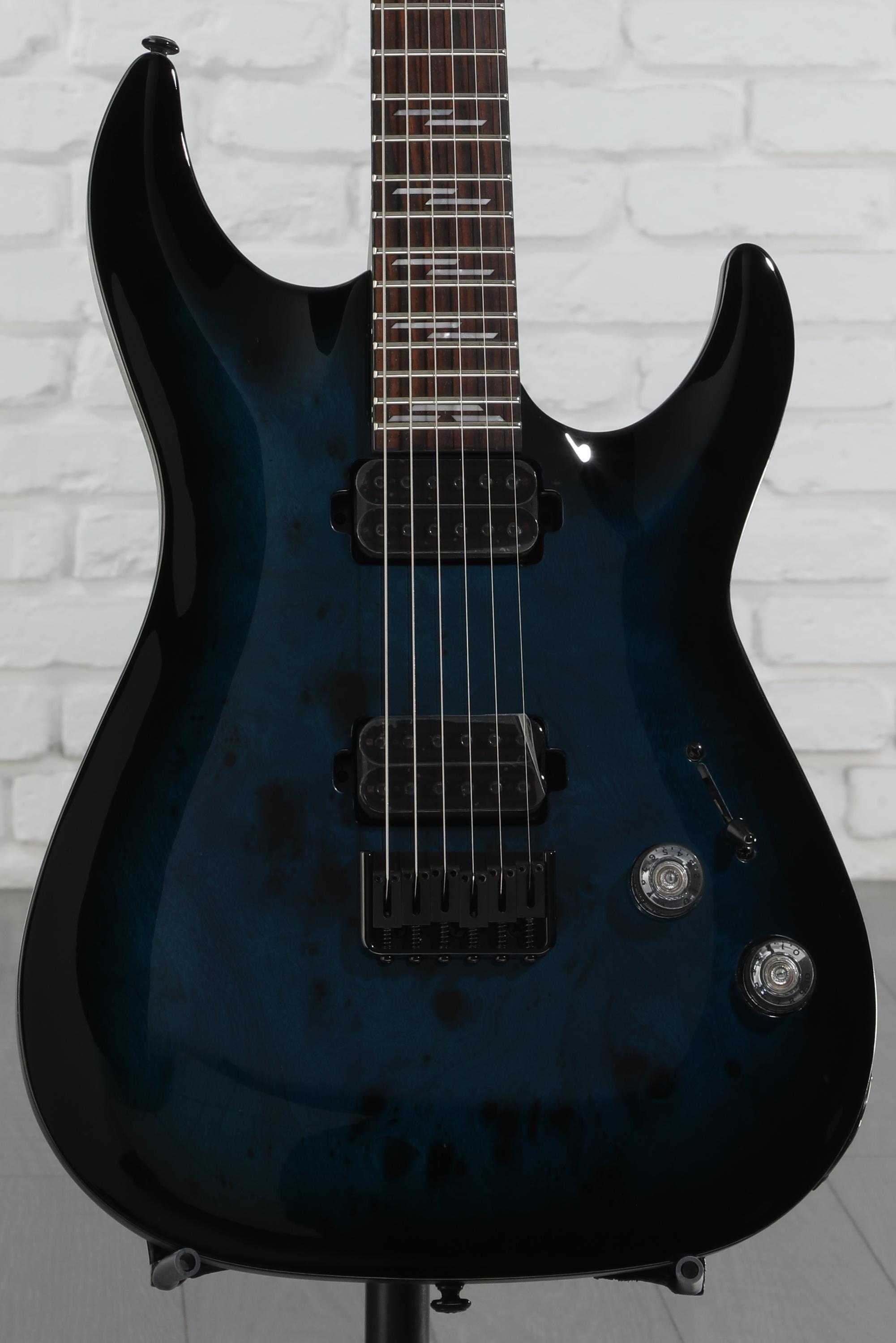 Schecter Omen Elite-6 Electric Guitar - See Thru Blue Burst