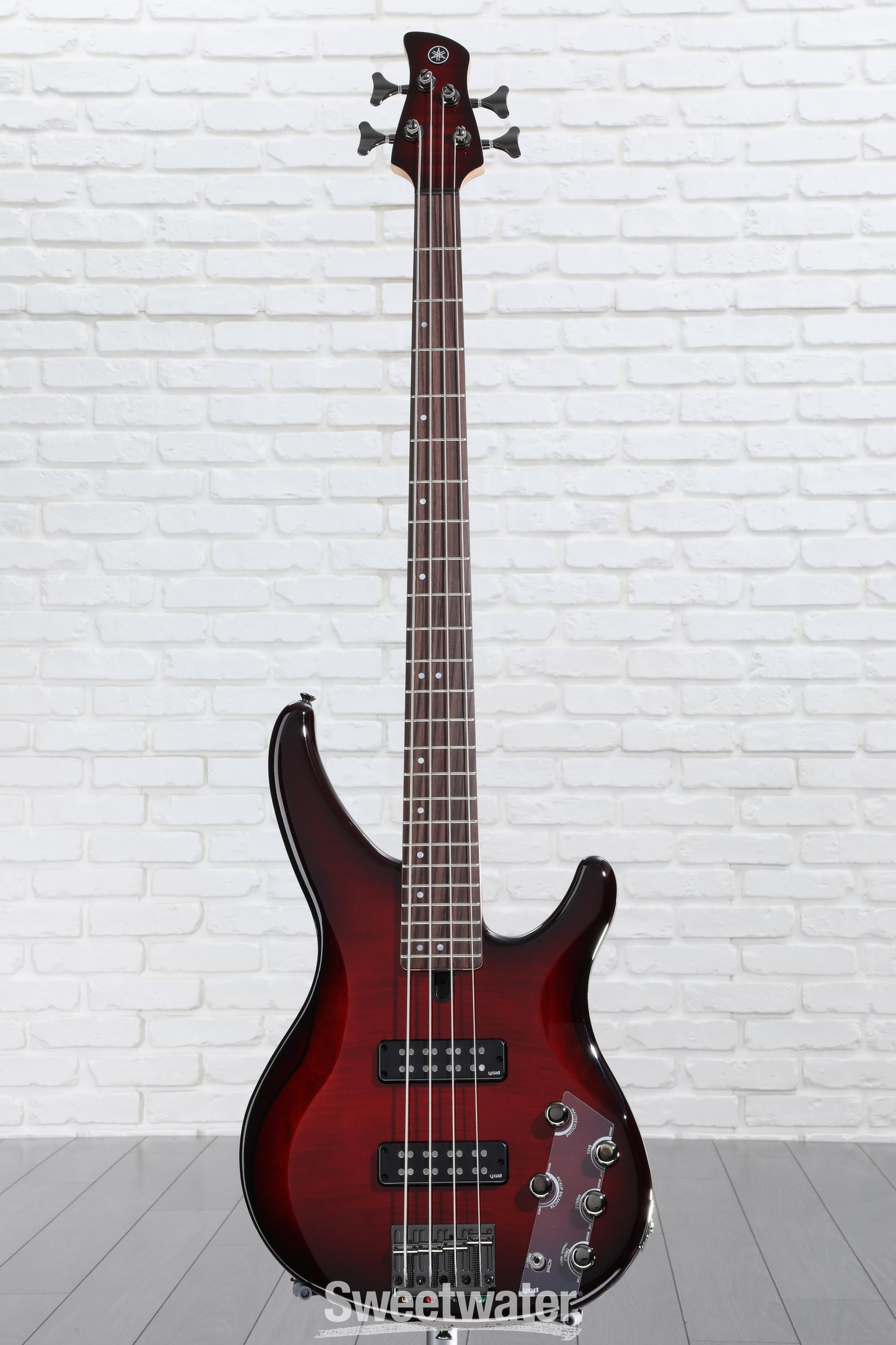 Yamaha TRBX604FM Bass Guitar - Dark Red Burst