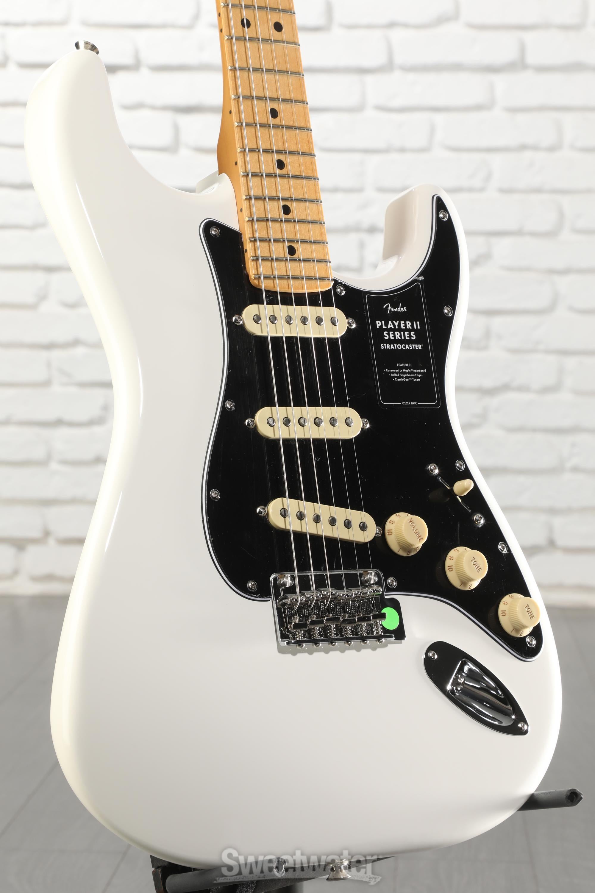 Photo of Fender Player II Stratocaster Electric Guitar - Polar White with Maple Fingerboard