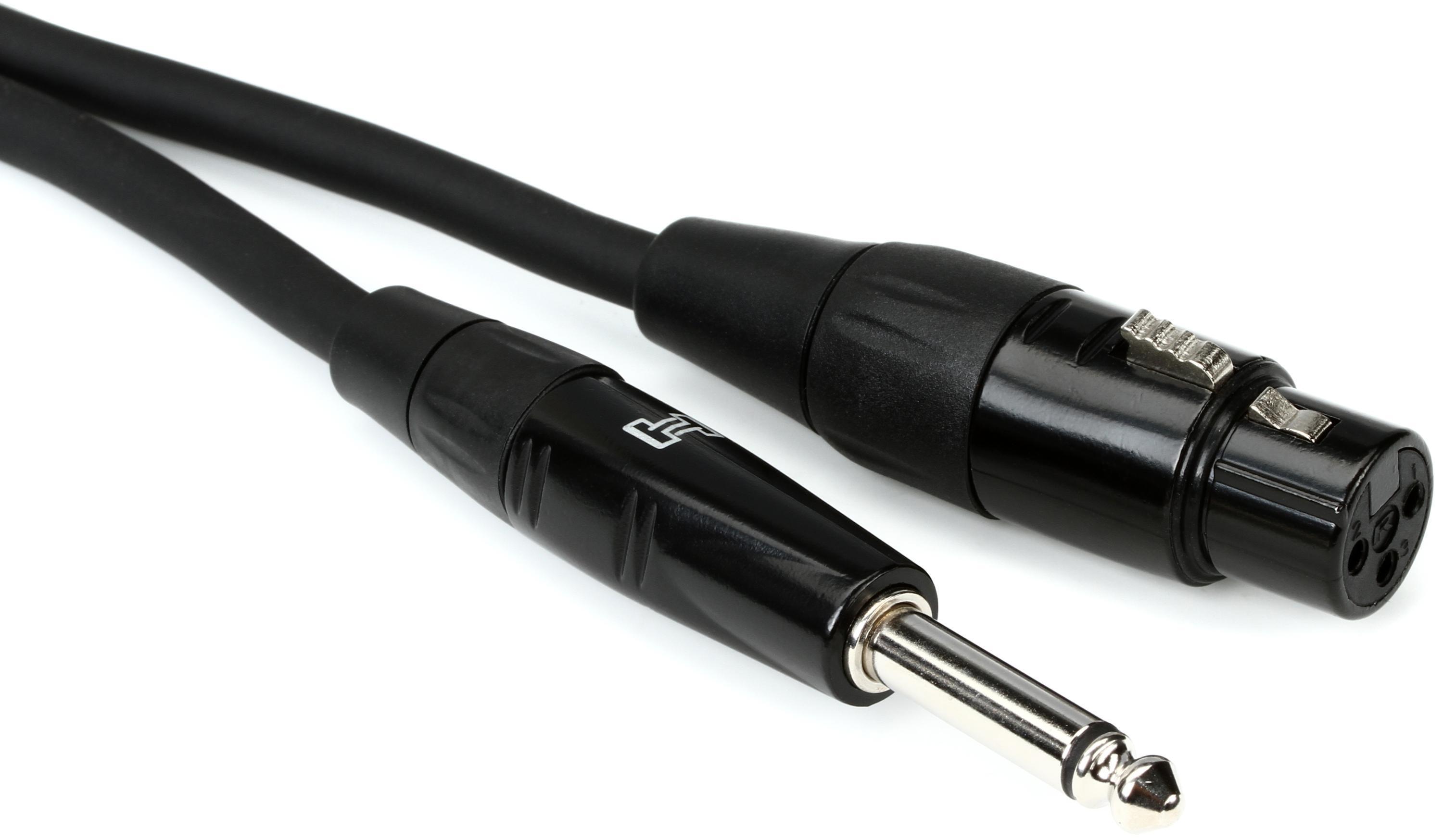 Photo of Hosa HMIC-025HZ Pro Microphone Cable - REAN XLR Female to 1/4-inch TS Male - 25 foot