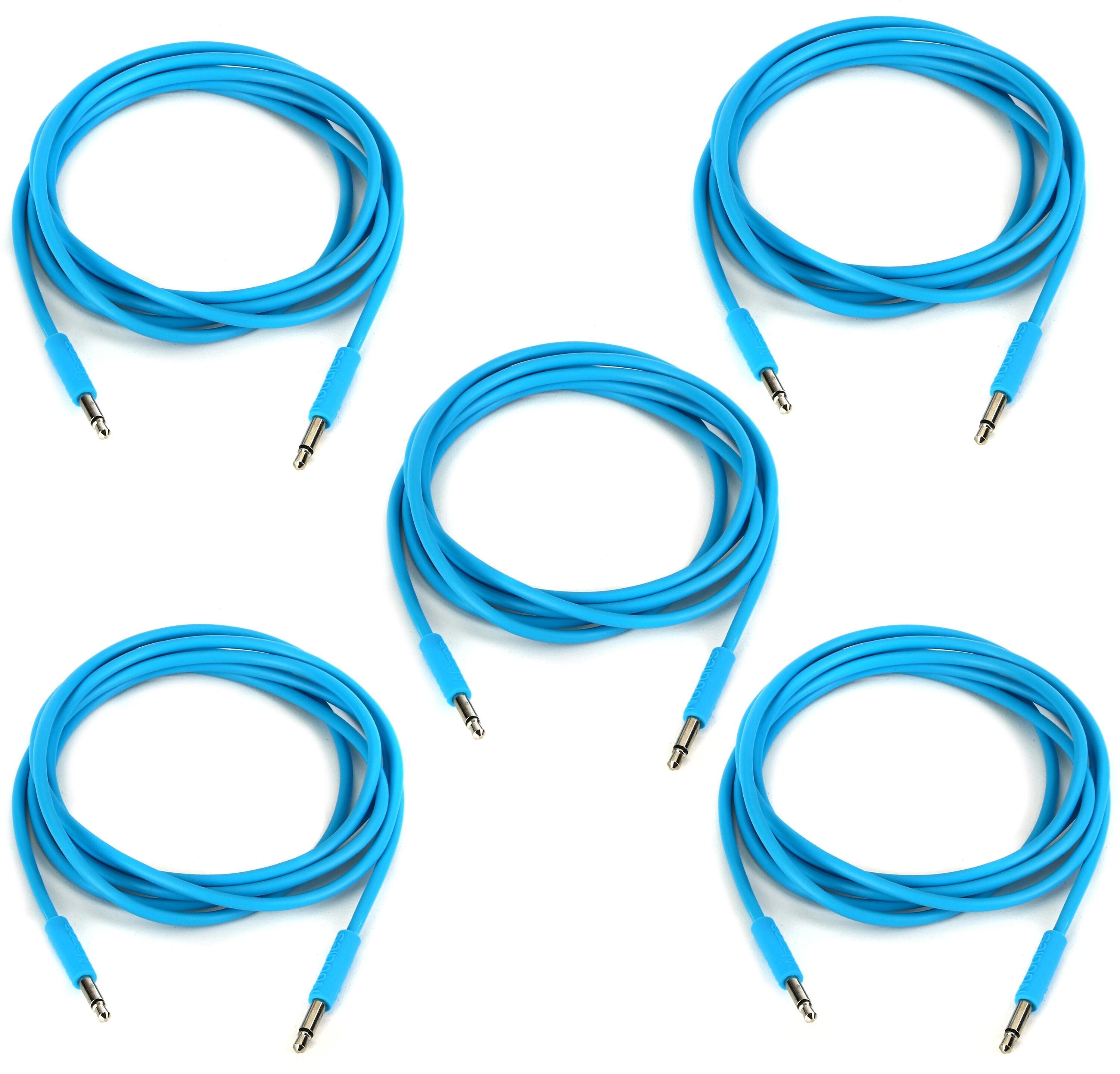 Photo of Nazca Audio Noodles Eurorack Patch Cable 3.5mm TS Male to 3.5mm TS Male - 150cm, Blue