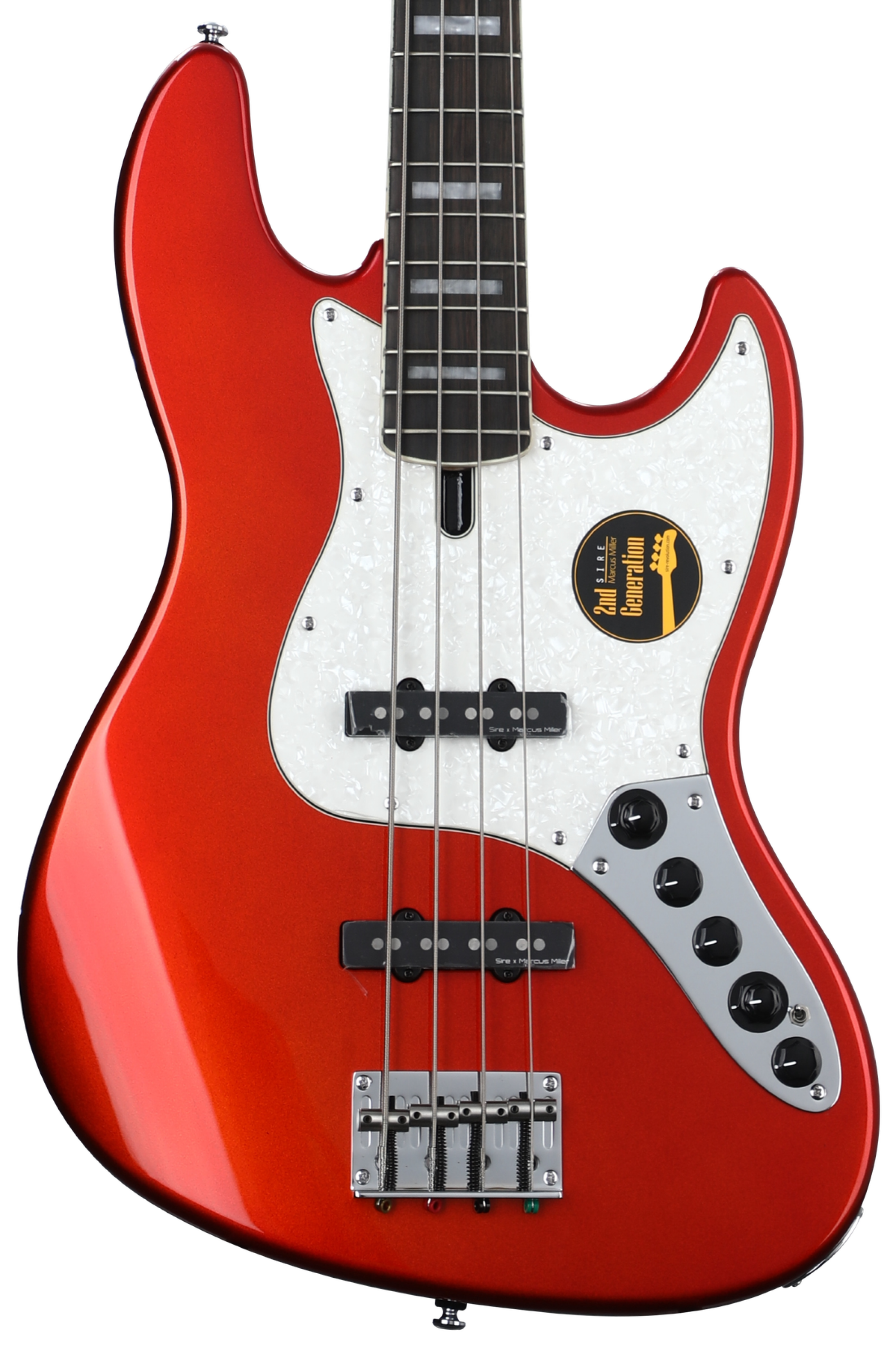 Sire Marcus Miller V7 Alder 4-string Bass Guitar - Bright Metallic Red 