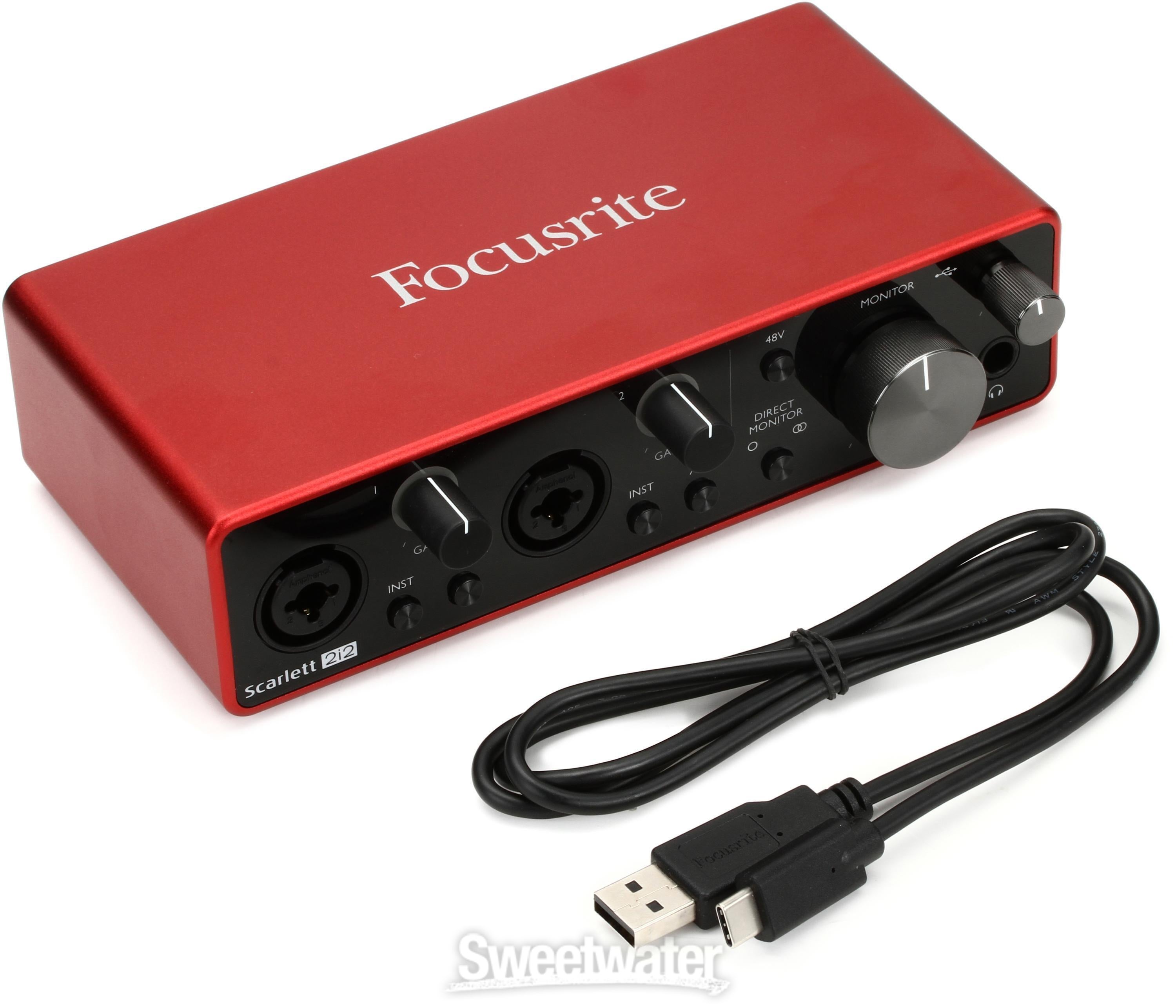 Focusrite Scarlett 2i2 3rd Gen USB Audio Interface, 42% OFF