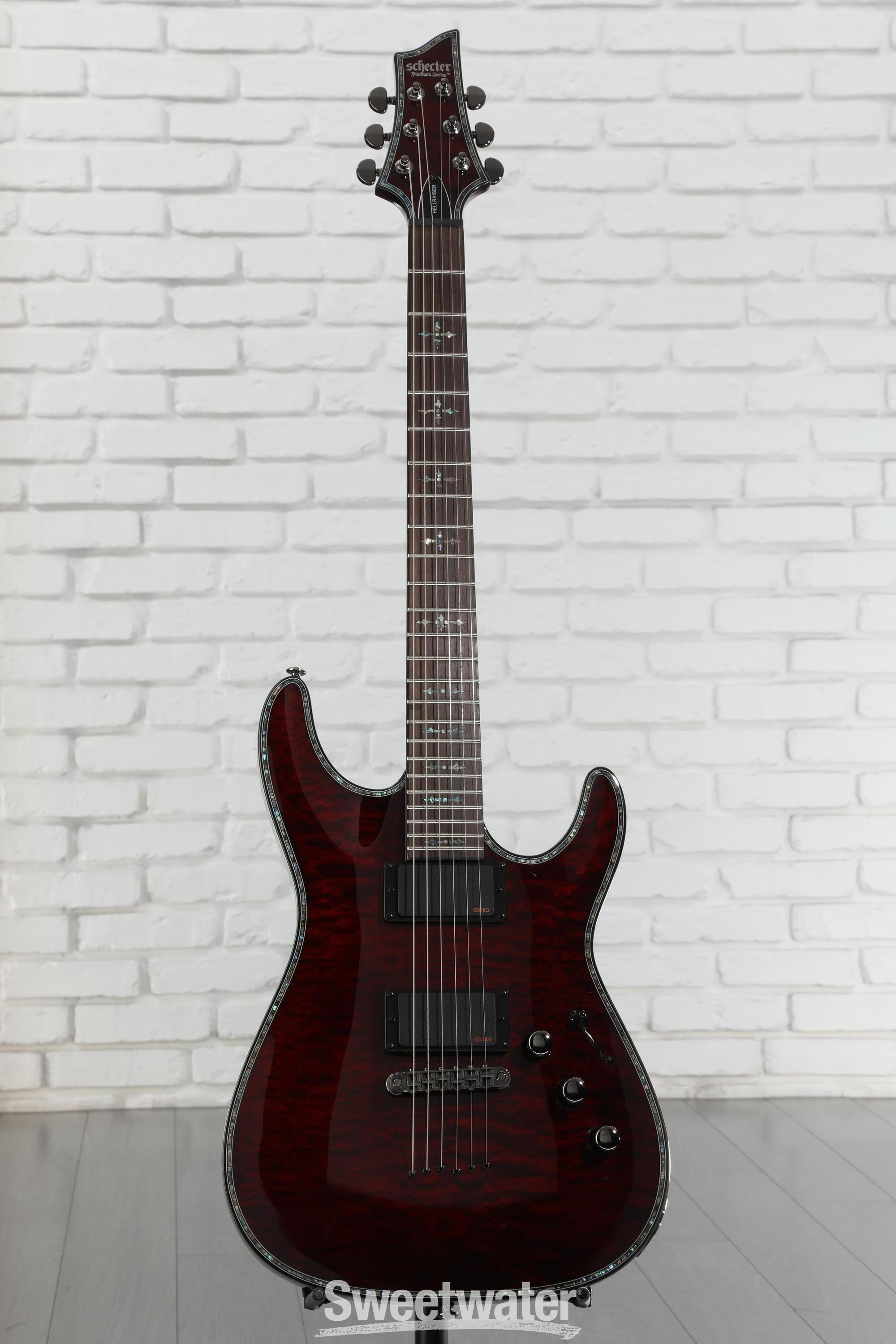 Schecter Hellraiser C-1 Electric Guitar - Black Cherry
