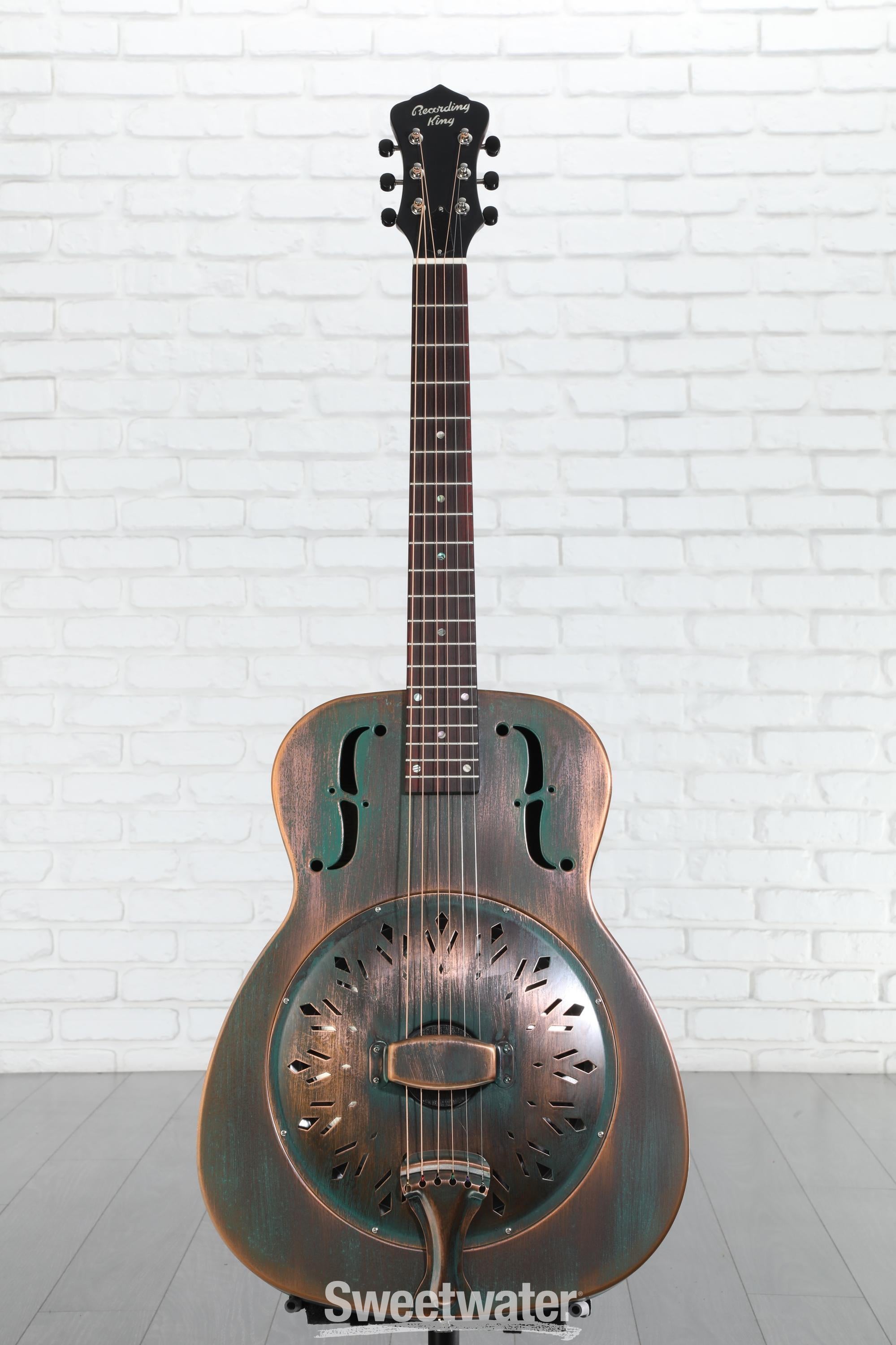 Recording King Swamp Dog Style-O Resonator - Distressed