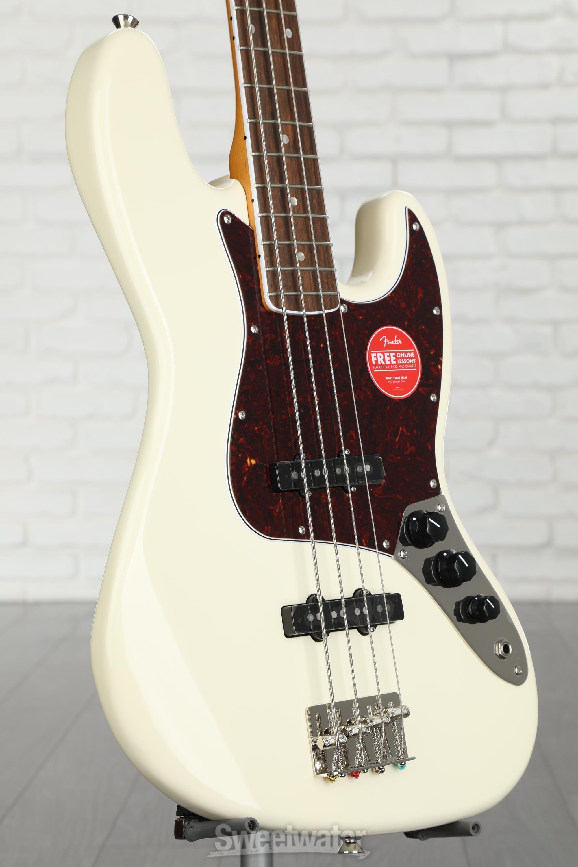 Squier Limited-edition Classic Vibe Mid-'60s Jazz Bass - Olympic White