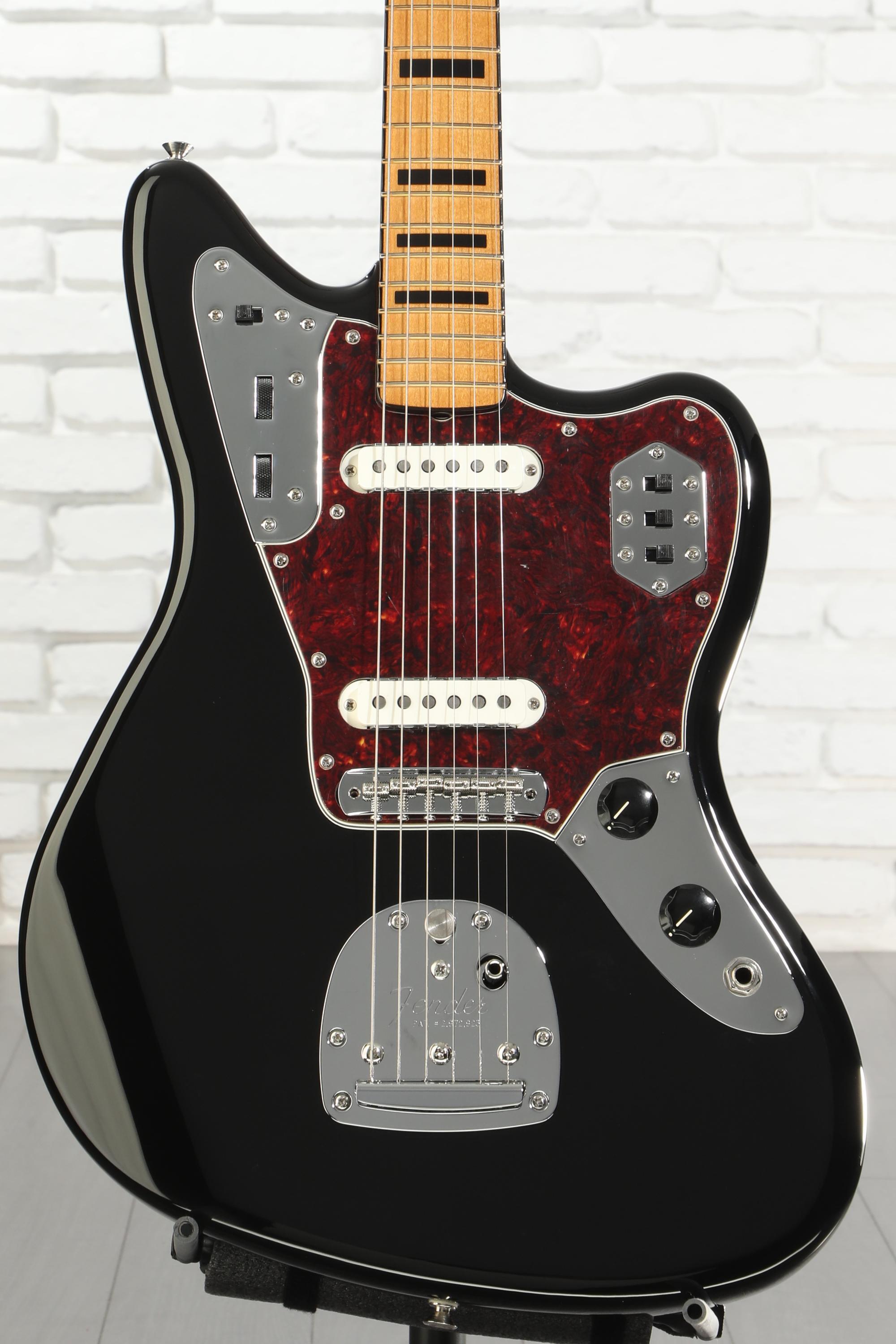 Fender Vintera II '70s Jaguar Electric Guitar - Black | Sweetwater