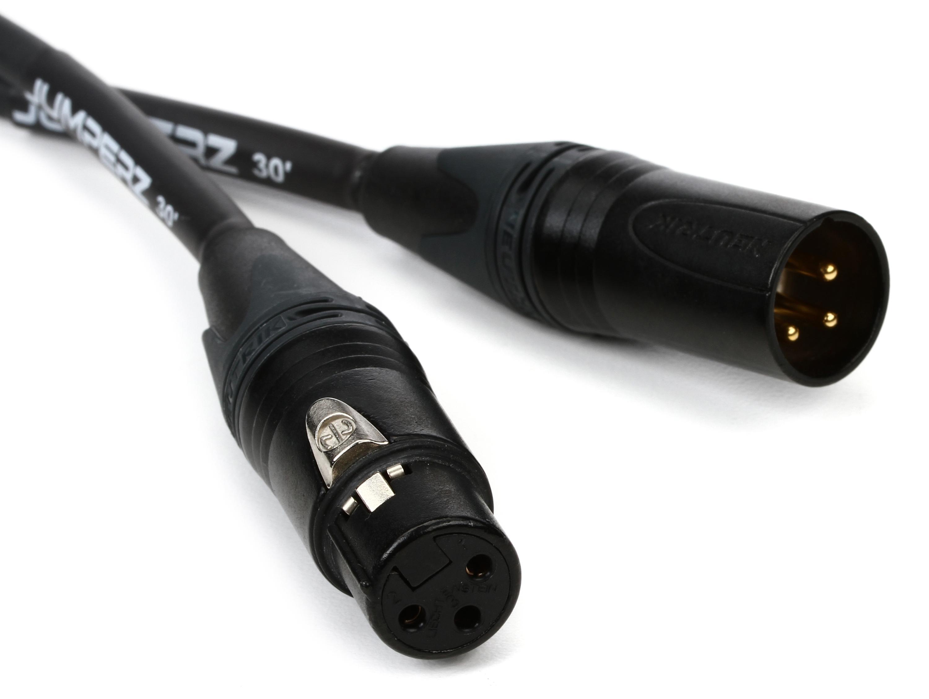 JUMPERZ JZGM ZipLine Gold Microphone Cable - 30 foot | Sweetwater