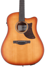 Photo of Ibanez AAD50CELBS Advanced Acoustic-electric Guitar - Light Brown Sunburst Open Pore