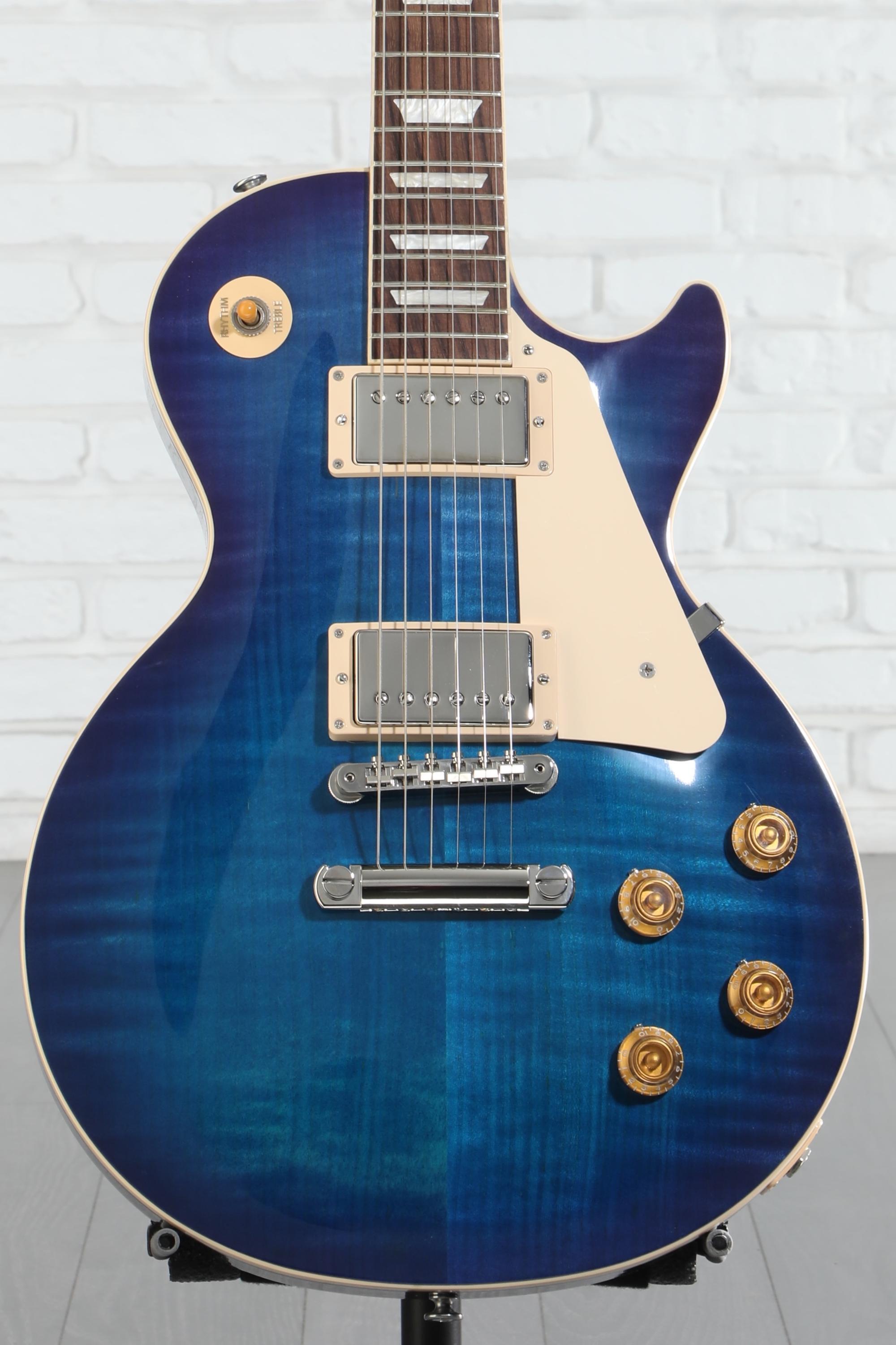 ギター Gibson LesPaul 50sSTD BlueberryBurst Gibson Les Paul Standard '50s Figured Top Electric Guitar