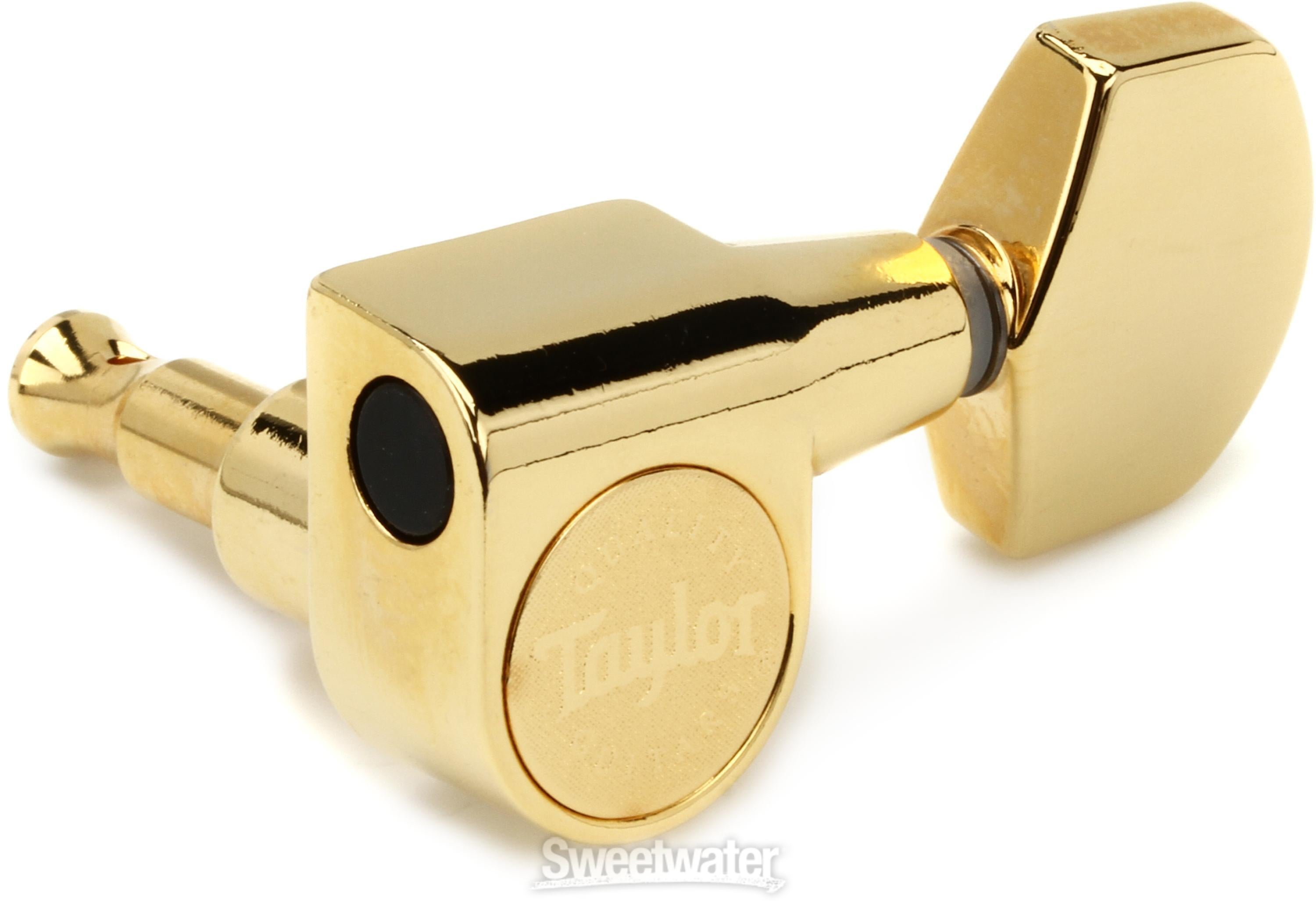 Taylor 6-string Guitar Tuners 1:18 Ratio - Polished Gold | Sweetwater