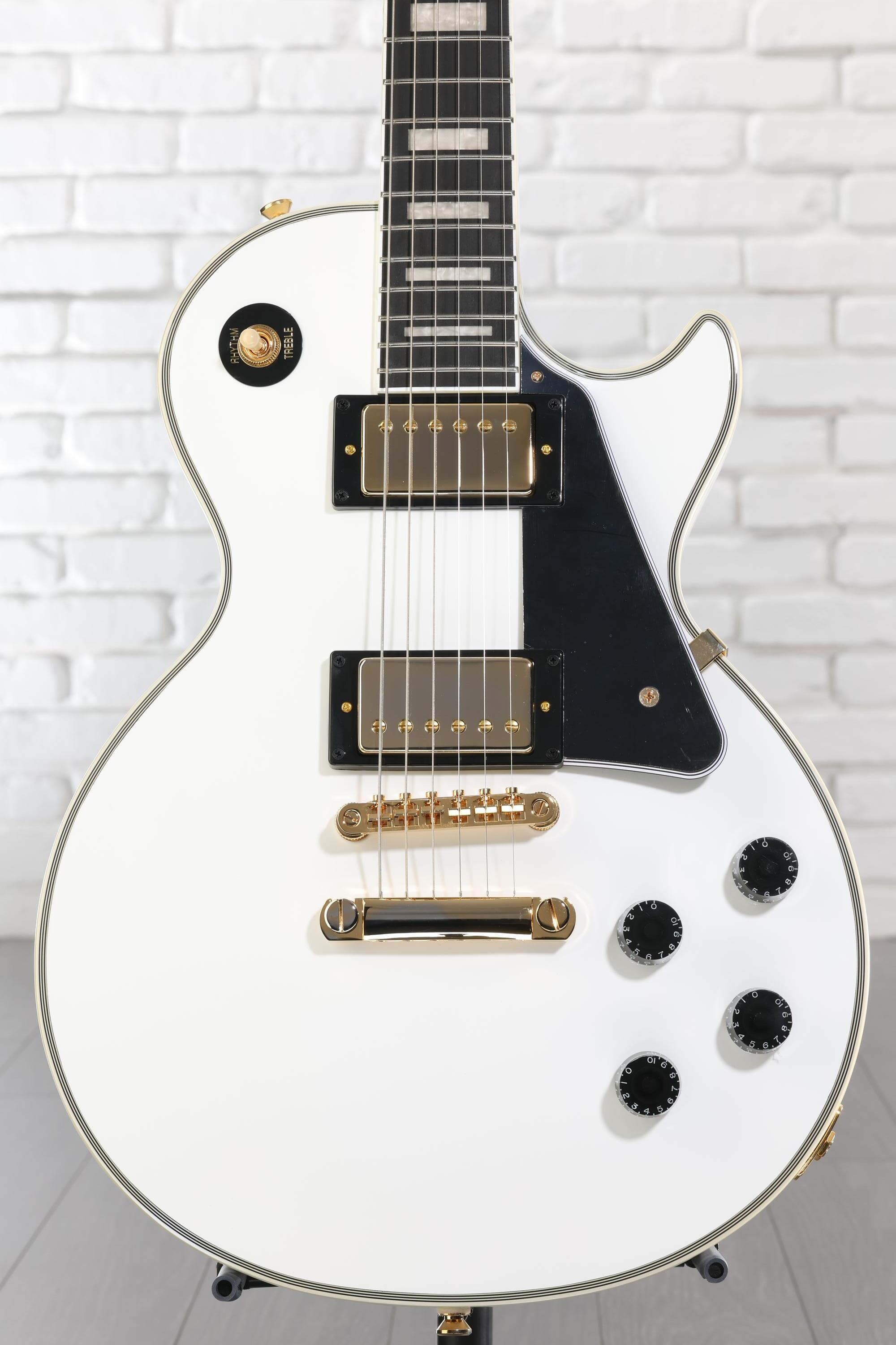 Epiphone Les Paul Custom Electric Guitar - Alpine White | Sweetwater