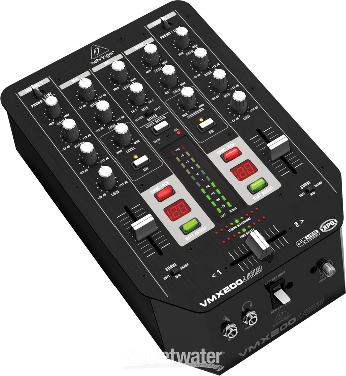 Behringer Pro Mixer VMX200USB 2-channel DJ Mixer / USB Audio 