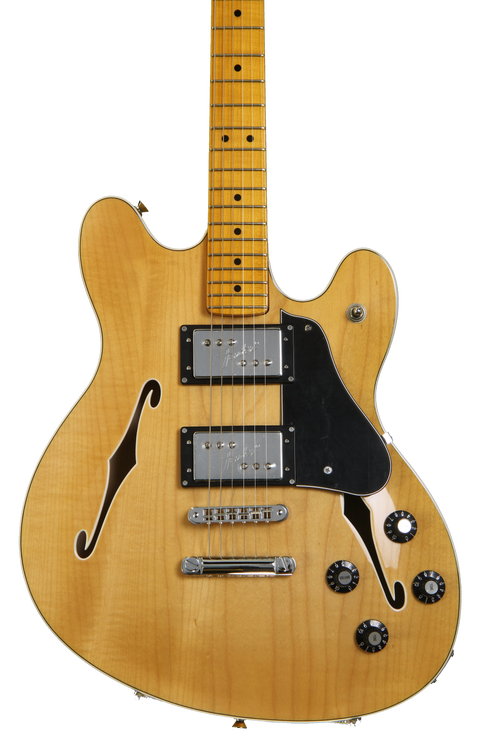 Fender Modern Player Starcaster - Natural Reviews | Sweetwater