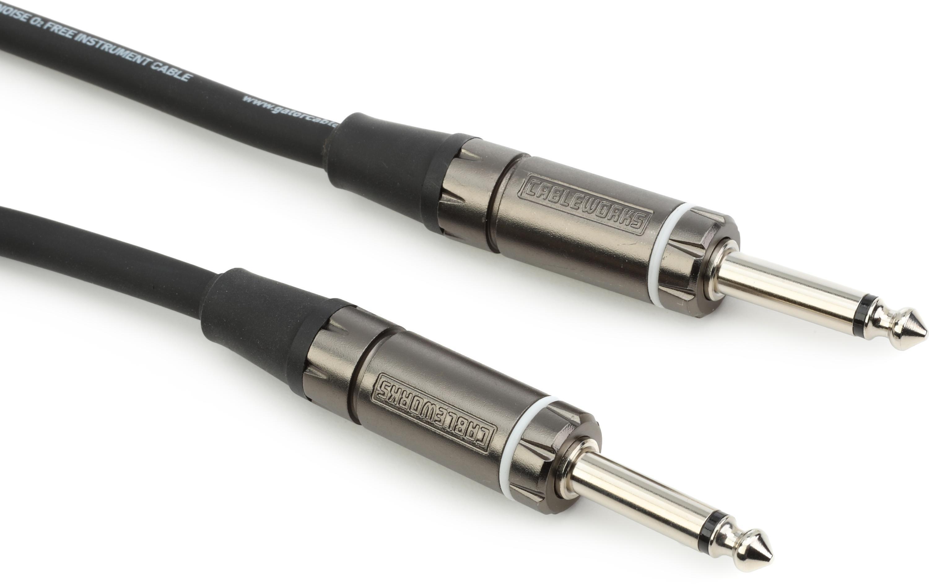 Photo of Gator Cableworks Composer Series 1/4-inch TS Male Straight to Straight Instrument Cable - 3 foot