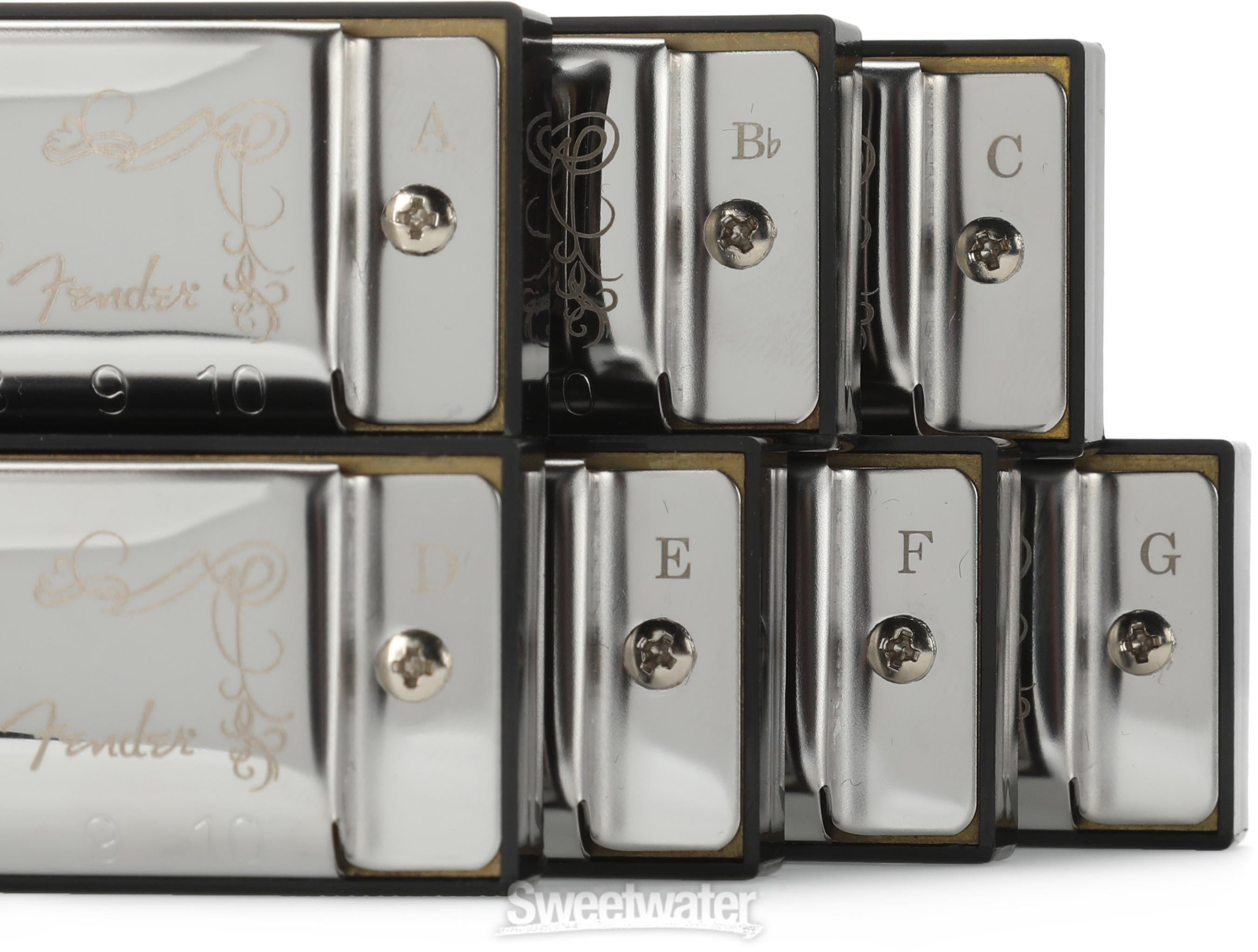 Fender Blues Deluxe Harmonica - 7-pack with Case | Sweetwater