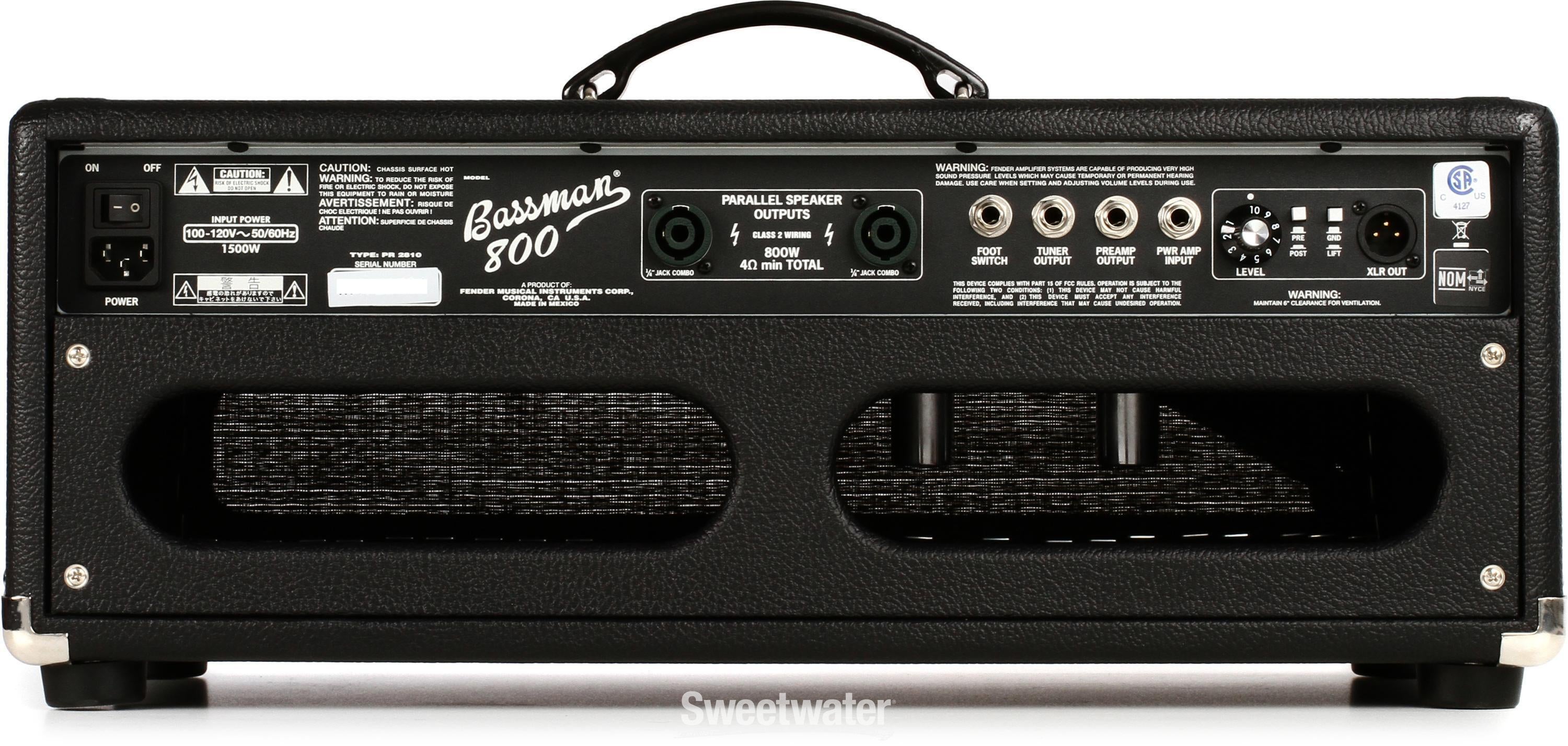 Fender Bassman 800HD 800-watt Hybrid Bass Head | Sweetwater