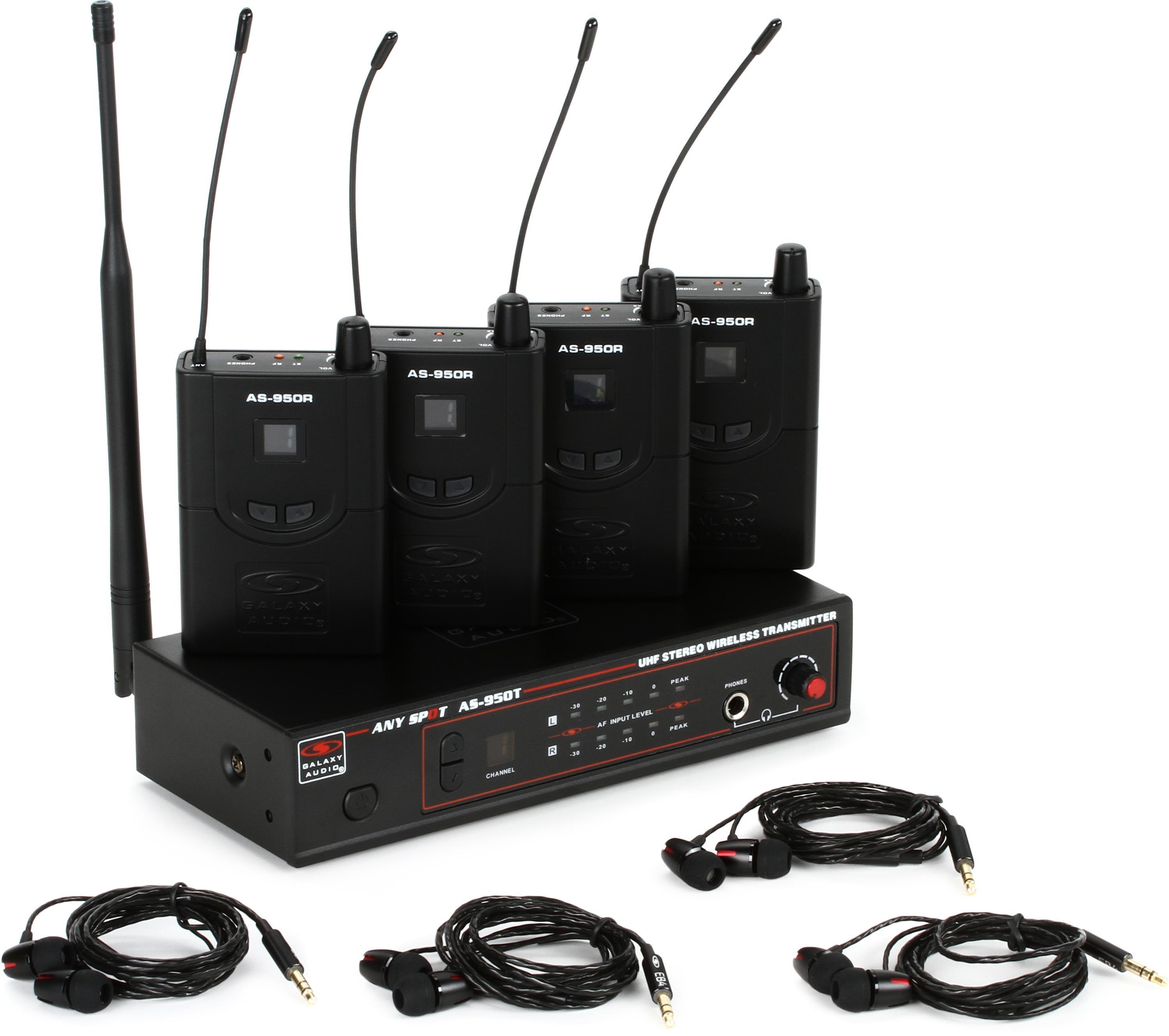 Galaxy Audio Any Spot AS-950-4 Band Pack System P2 Band Sweetwater