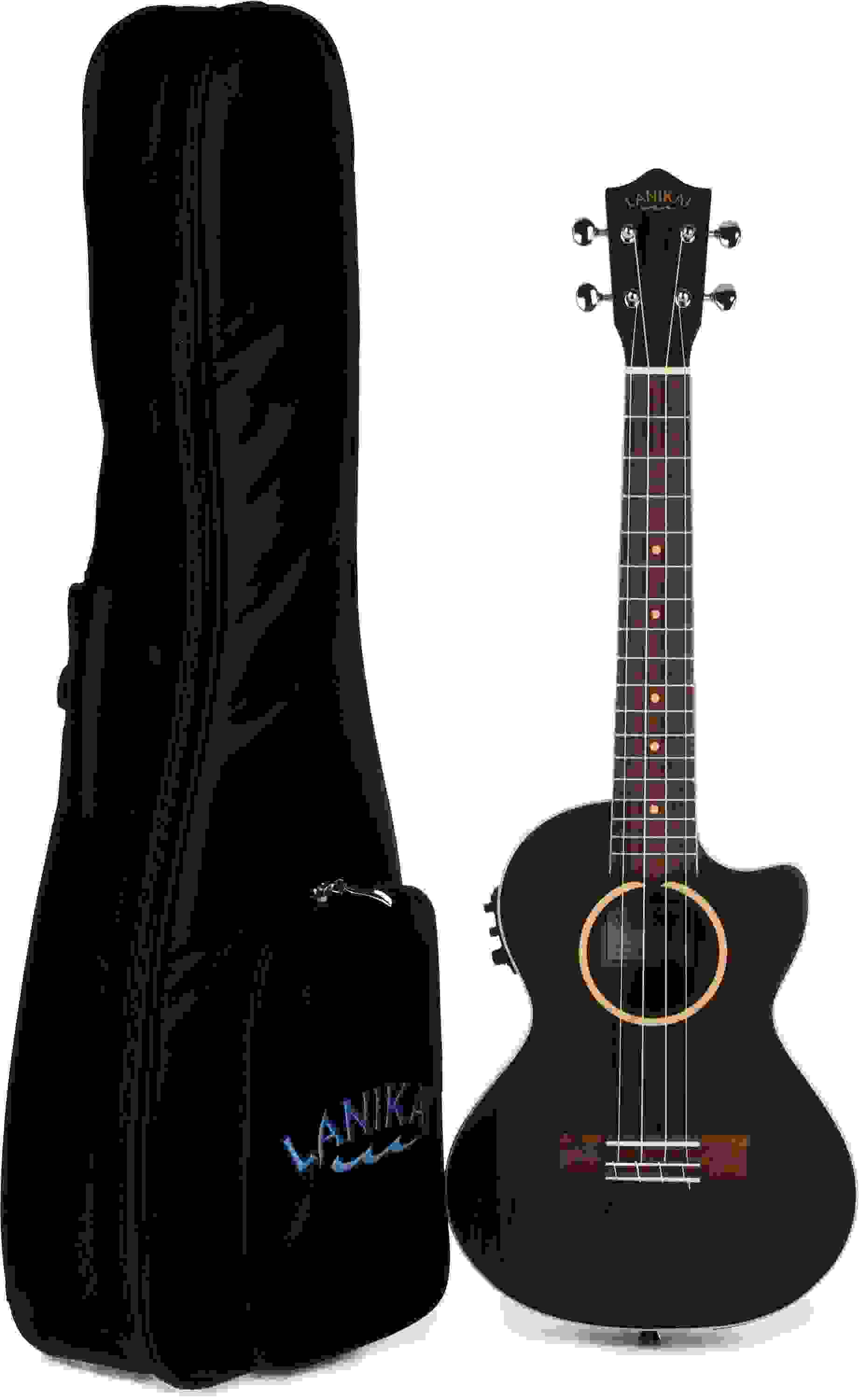 Lanikai ZRCET Ziricote Ukulele with Cutaway & Electronics Tenor