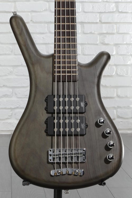 Warwick RockBass Corvette $$ 5-string Electric Bass Guitar - Nirvana Black Transparent Satin