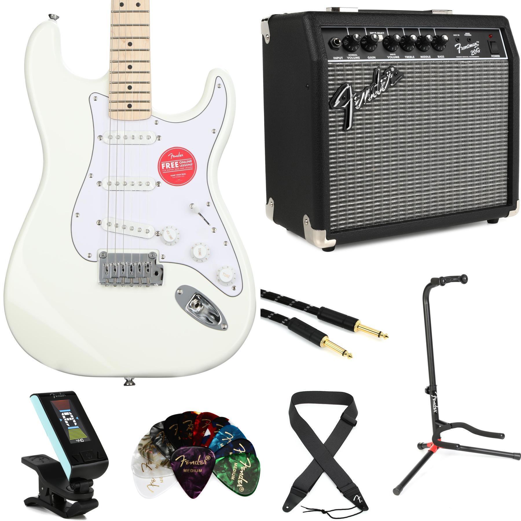 squier STRATOCASTER エレキギター＋スタンド＋ケーブルセット Squier / Affinity Series Stratocaster Fender Mustang Micro