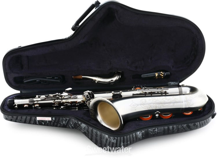 Growling Sax G1-UTSB Uprise Series Professional Saxophone - Satin Silver  with Black Keys