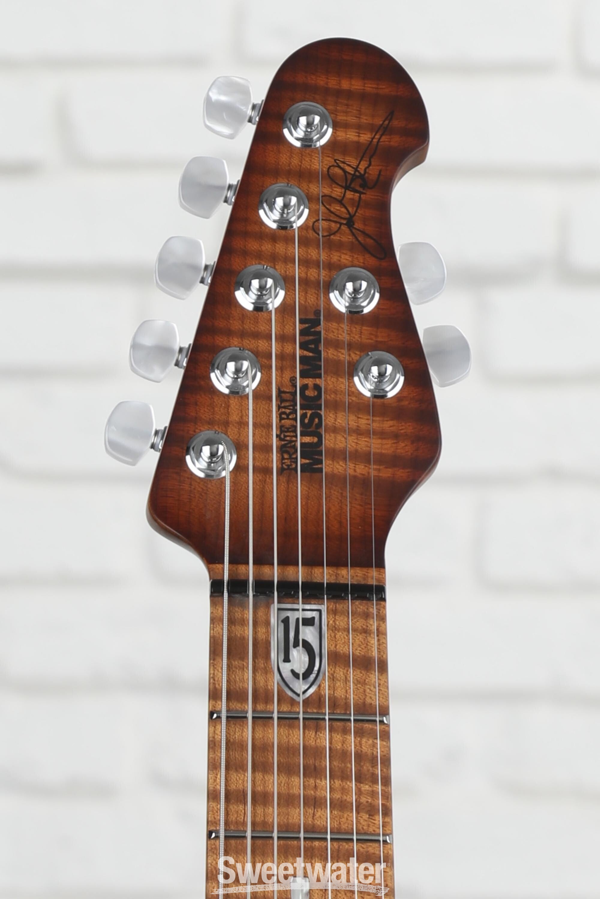 MUSICMAN USA JP157 SB QUILT RM ハードケース付き 7弦 ミュージック ...