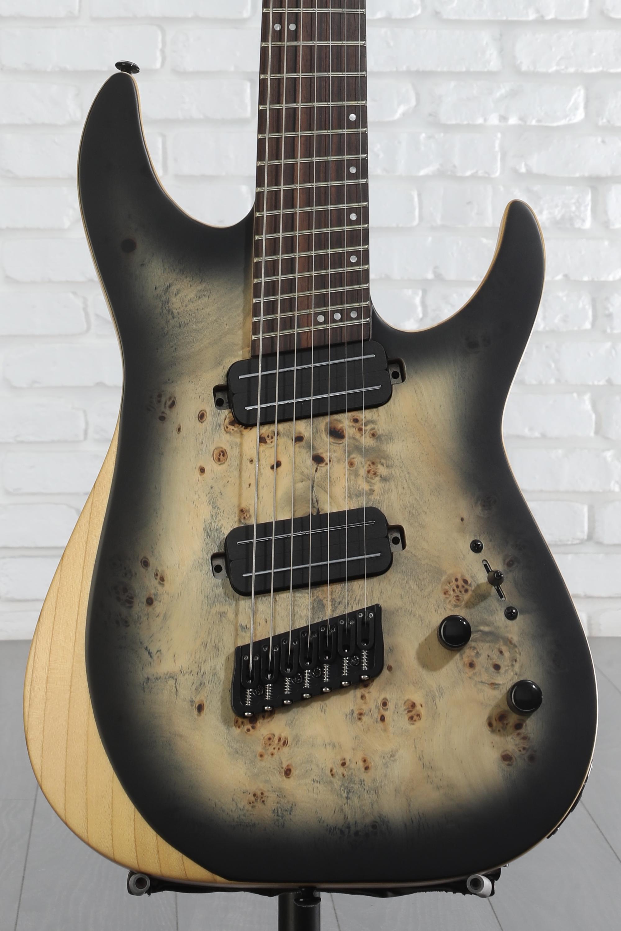 Schecter Reaper-7 Multiscale - Satin Charcoal Burst | Sweetwater