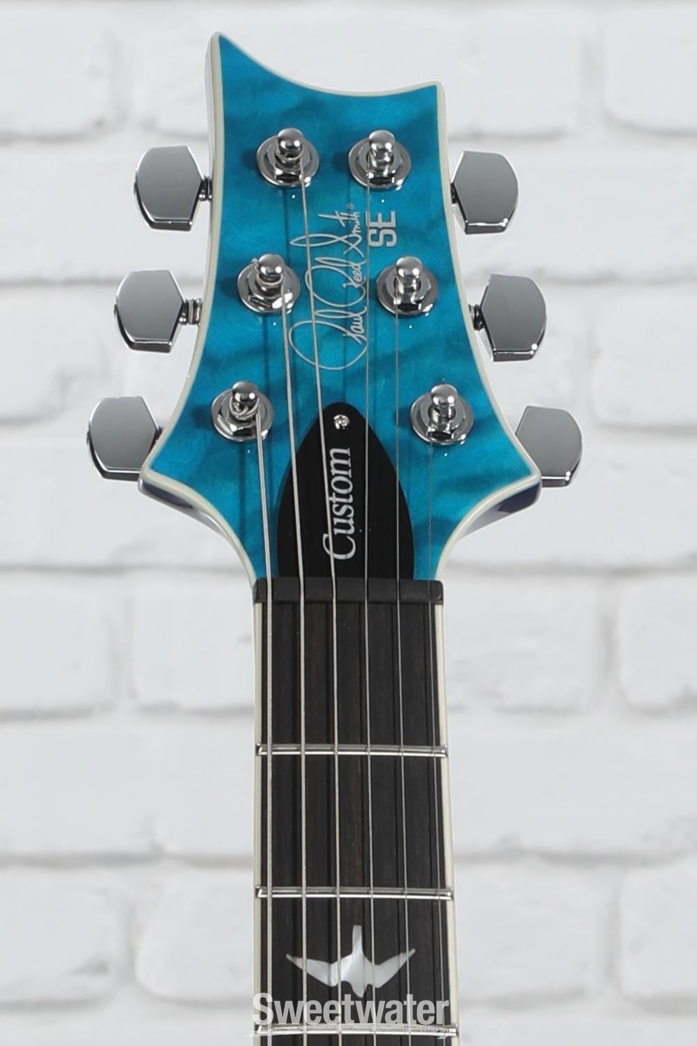 PRS SE Custom 24-08 Quilt Top Electric Guitar - Lake Blue