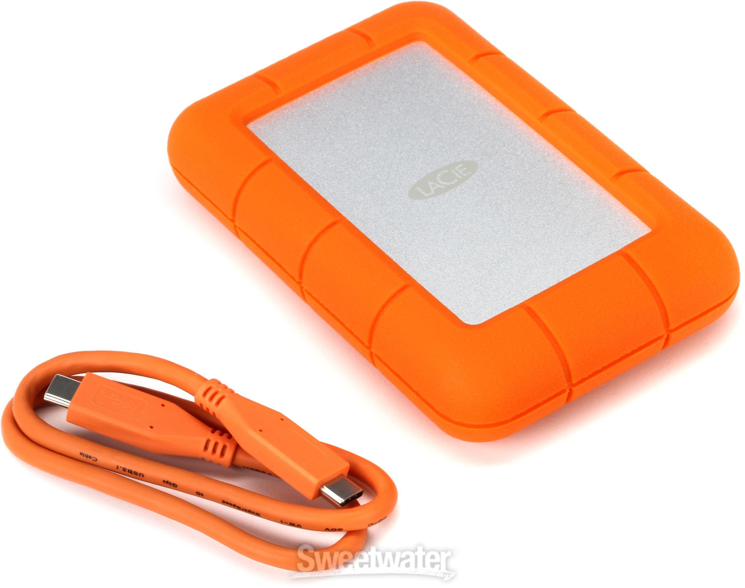 LaCie Rugged USB-C 4TB Portable Hard Drive | Sweetwater