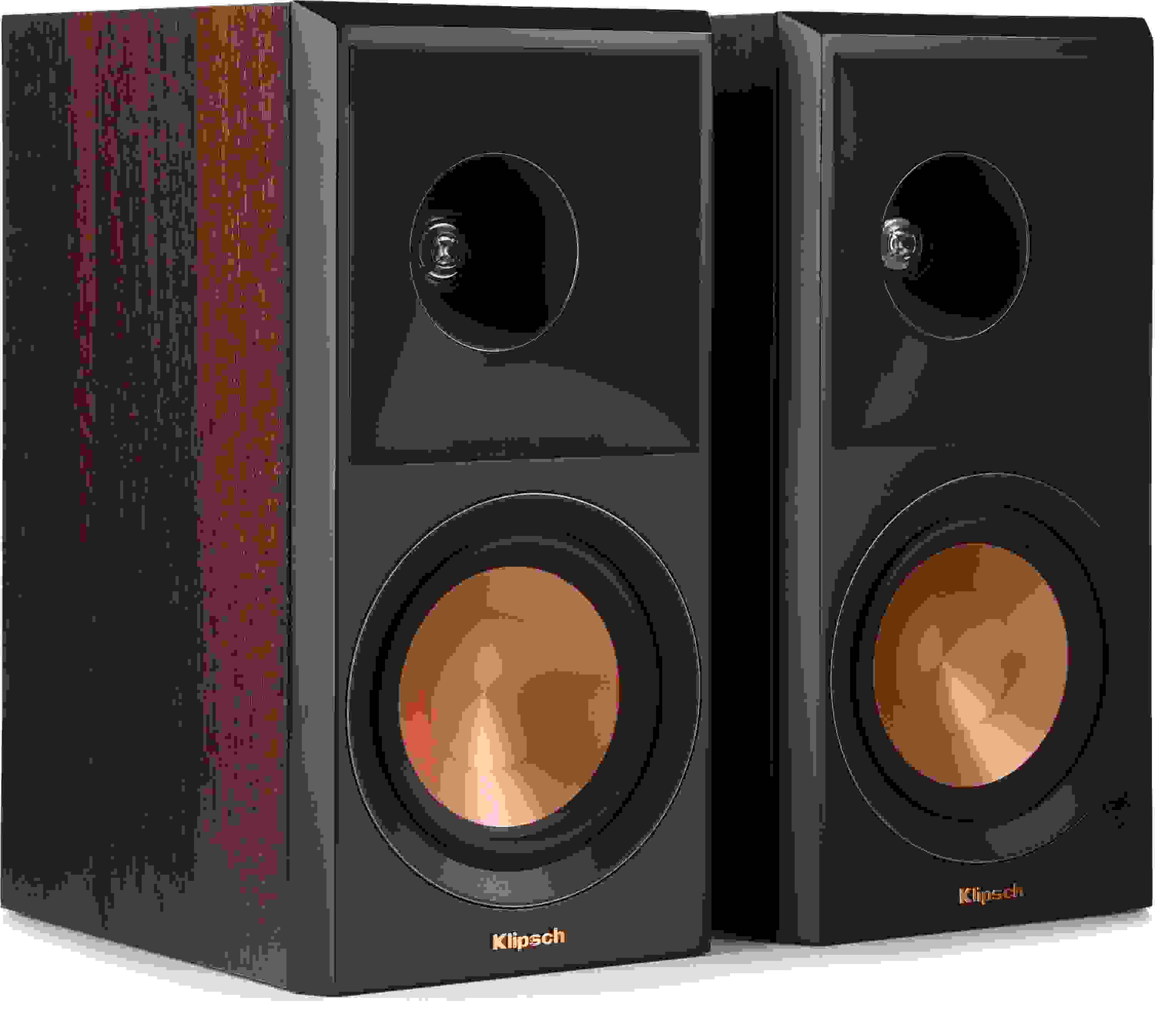 Klipsch RP500M II Passive Bookshelf Speaker Pair Walnut Sweetwater
