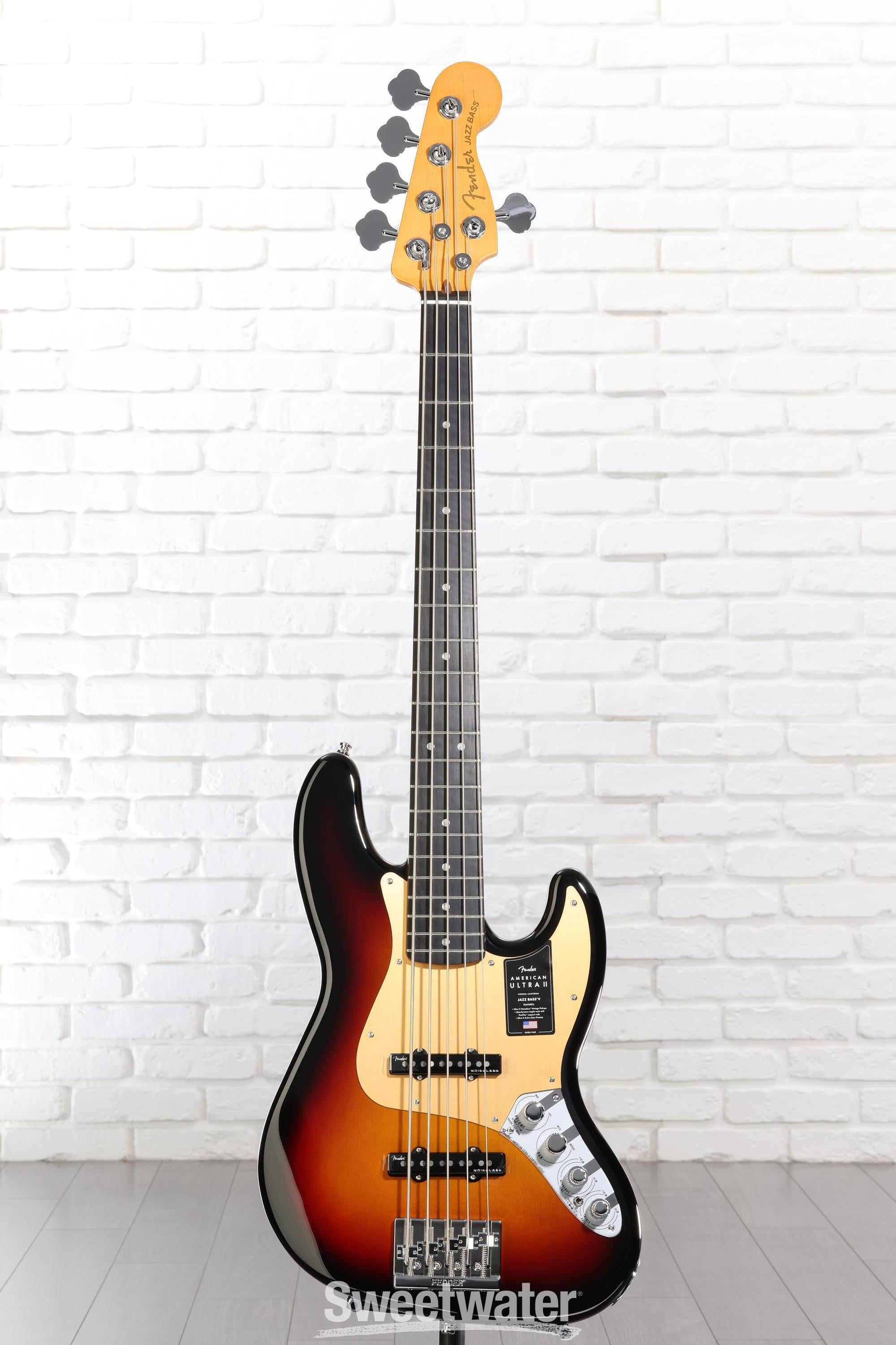 Fender American Ultra II Jazz Bass V - Ultraburst, Ebony