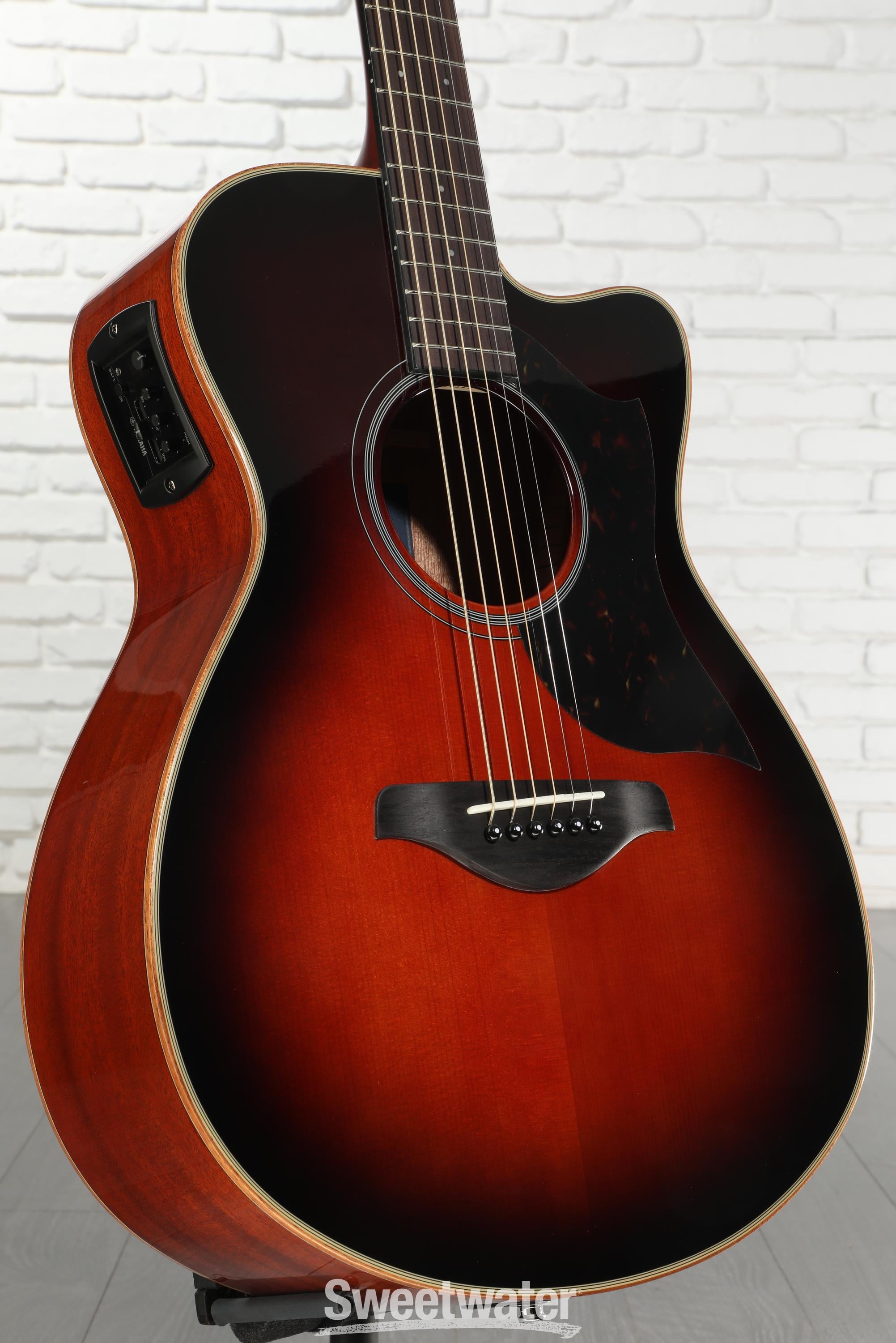 Yamaha AC1M Concert Cutaway Acoustic-electric Guitar - Tobacco