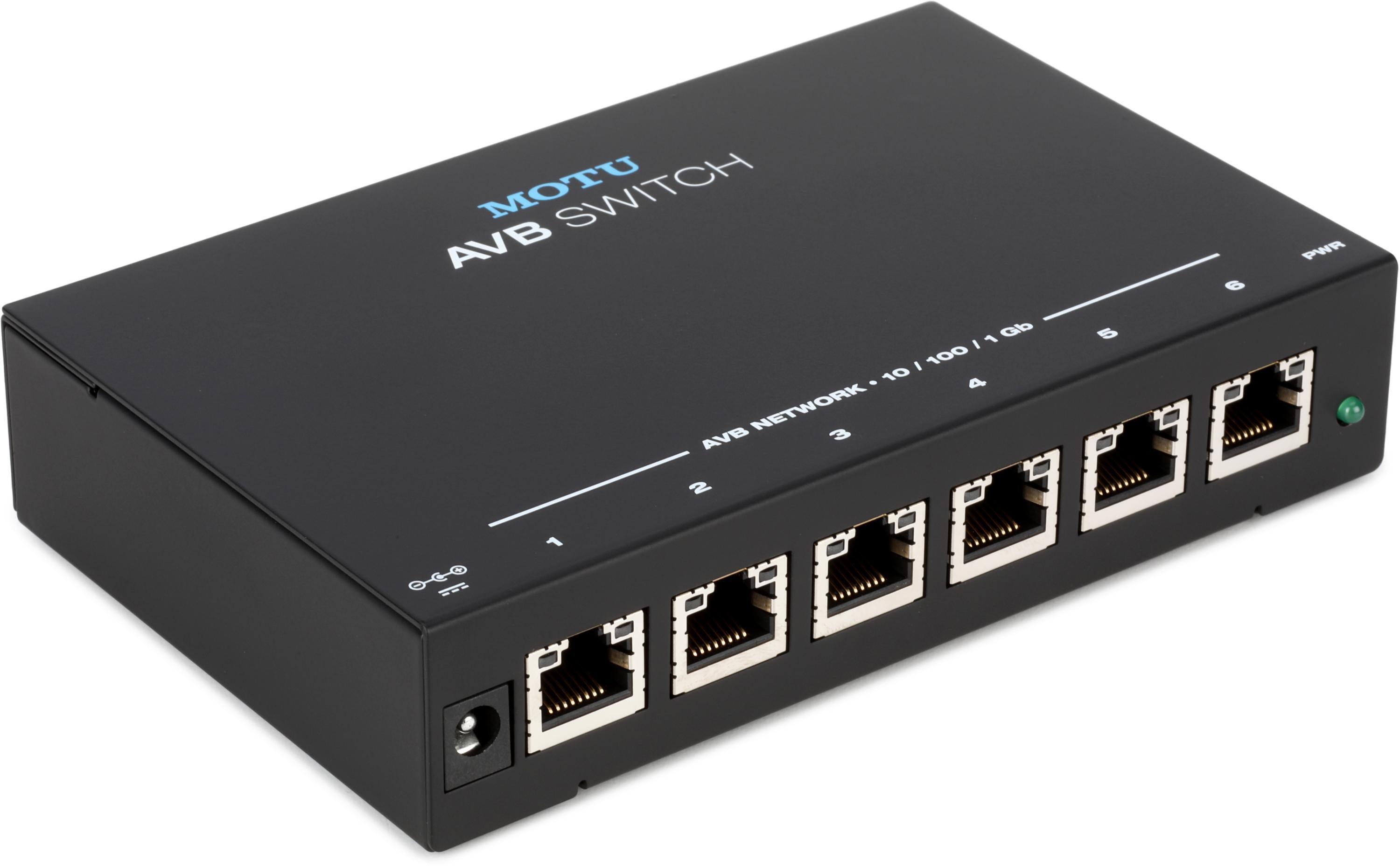 MOTU AVB Switch 5-Port Audio Video Bridging Switch | Sweetwater