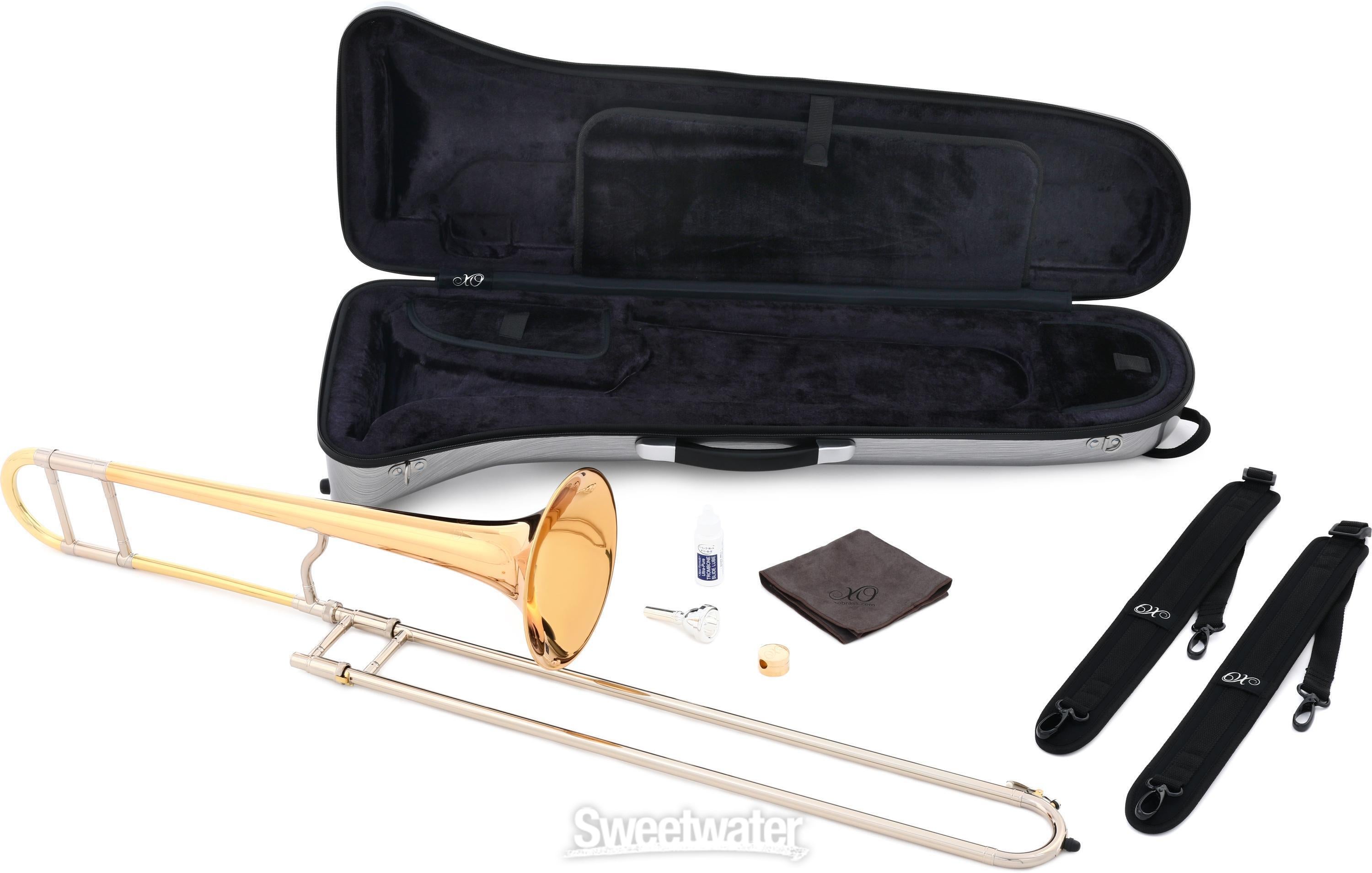 XO 1632RGL-LT Professional Tenor Trombone - Gold Lacquer | Sweetwater