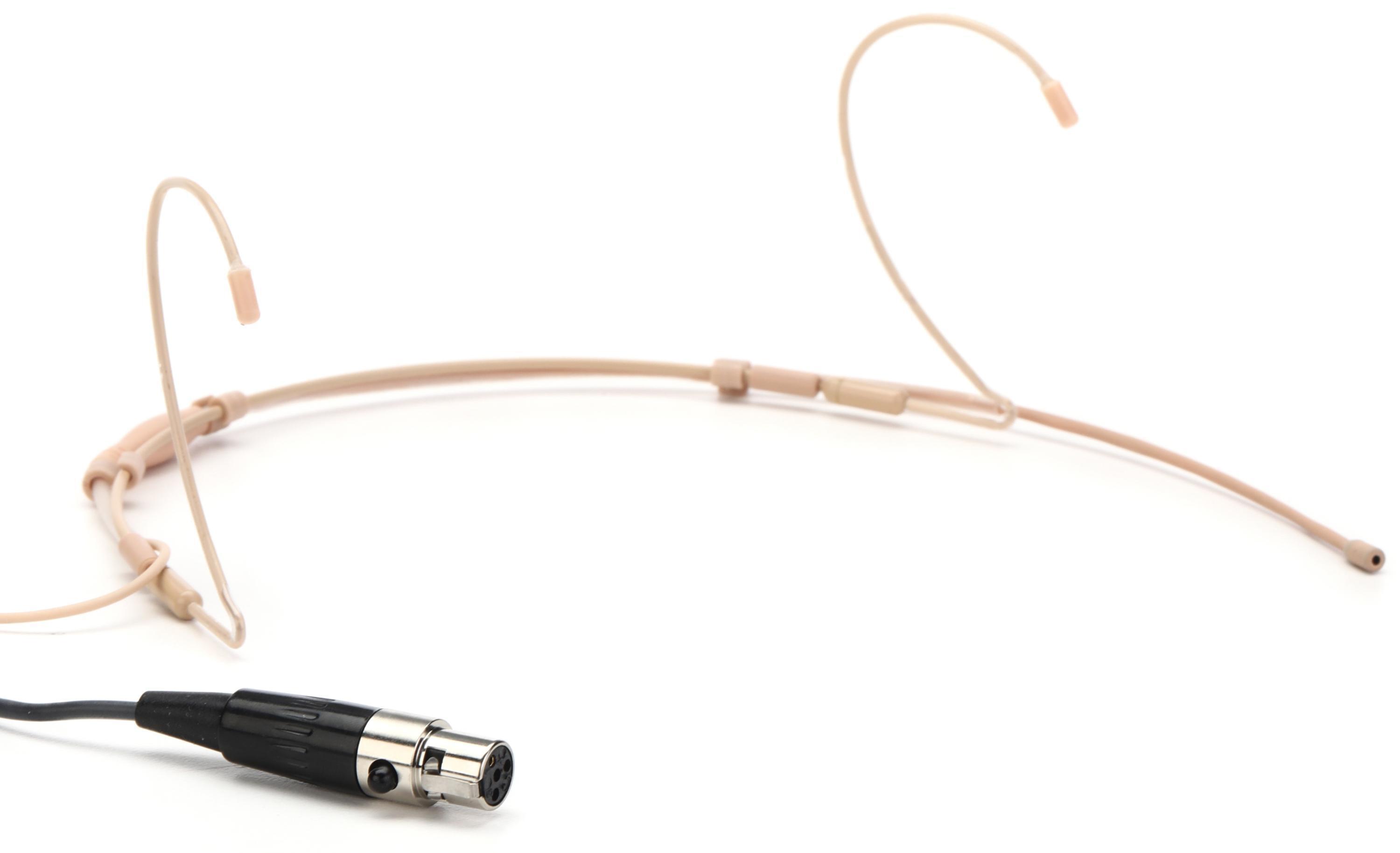 Photo of Point Source Audio Series8 CO-8WD Omnidirectional Headset Microphone with TA4F Connector for Shure Wireless - Beige