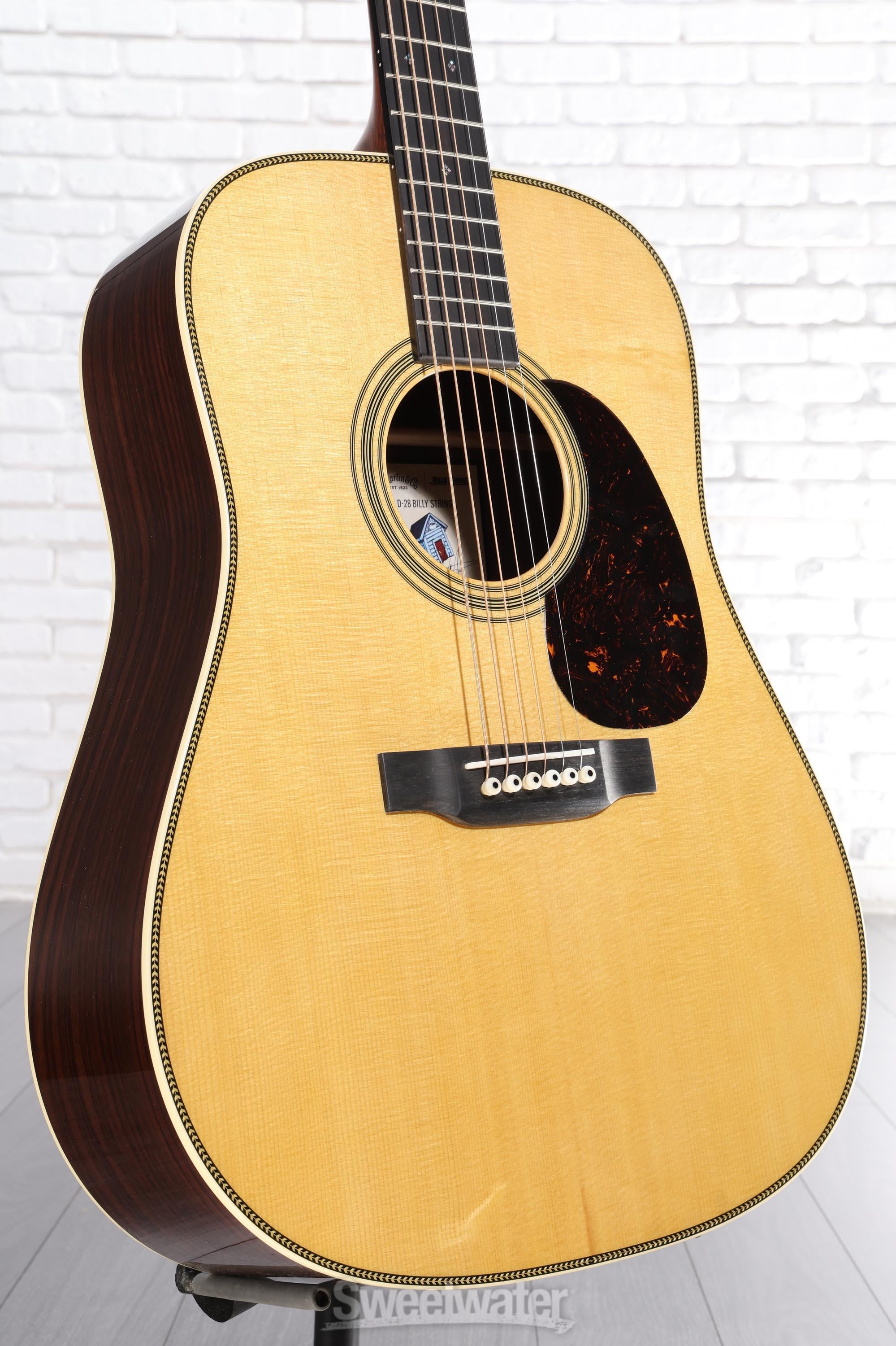 Photo of Martin D-28 Billy Strings Acoustic Guitar - Natural with Antique Toner