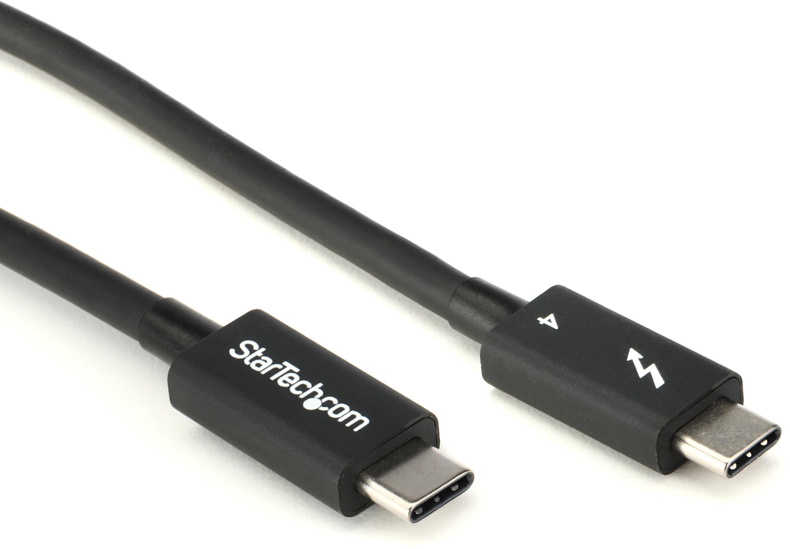 StarTech.com Thunderbolt 4 Cable - 0.5m, 40 Gbit/s, USB-C | Sweetwater