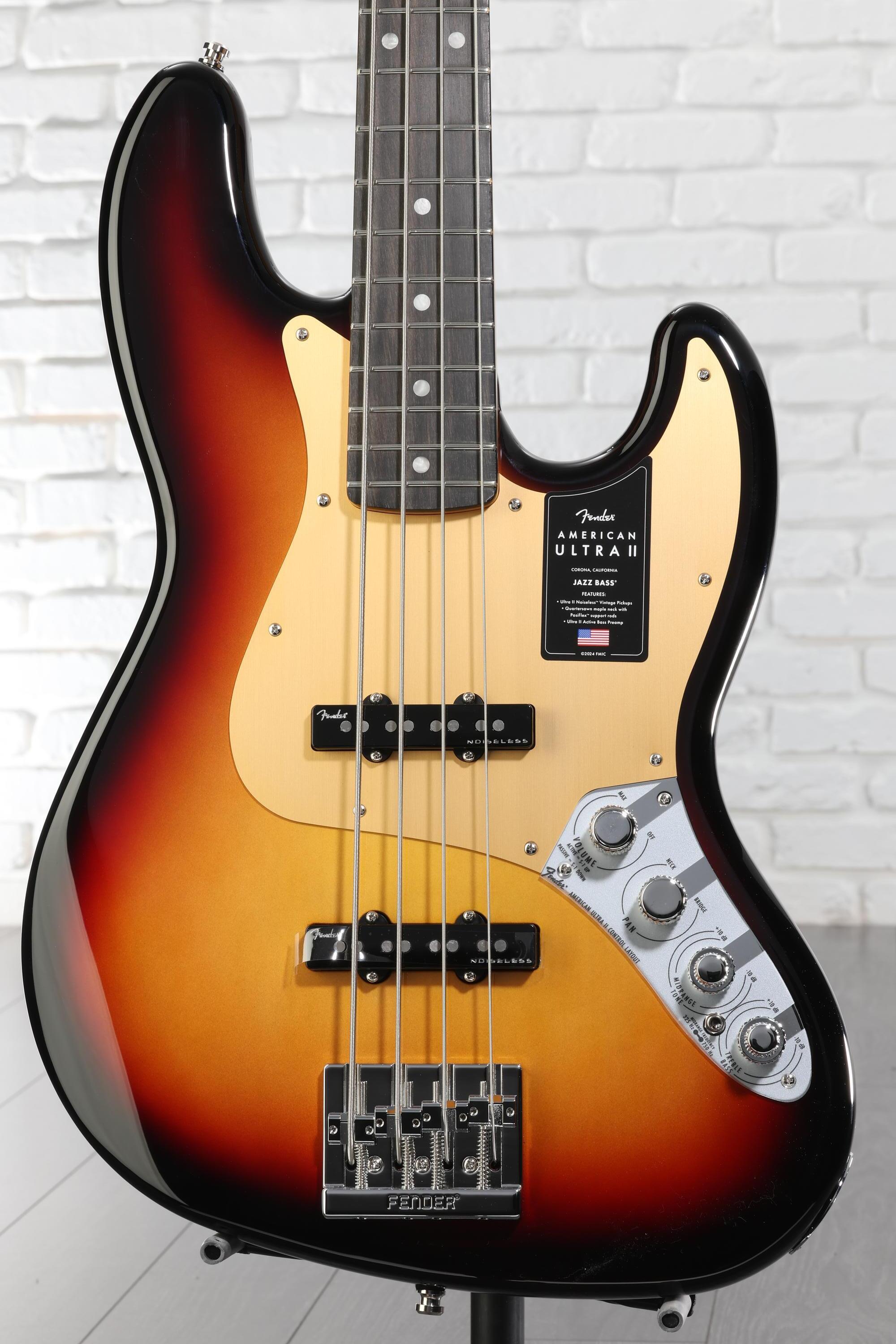 Fender American Ultra II Jazz Bass - Ultraburst, Ebony Fingerboard