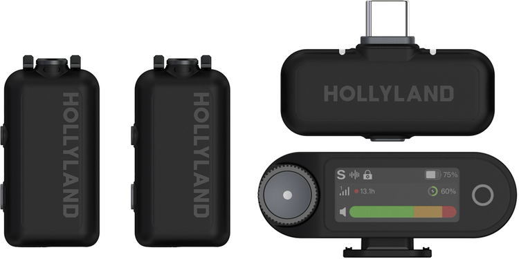 Hollyland Lark Max 2 Combo Digital Wireless Microphone System - 2.4GHz