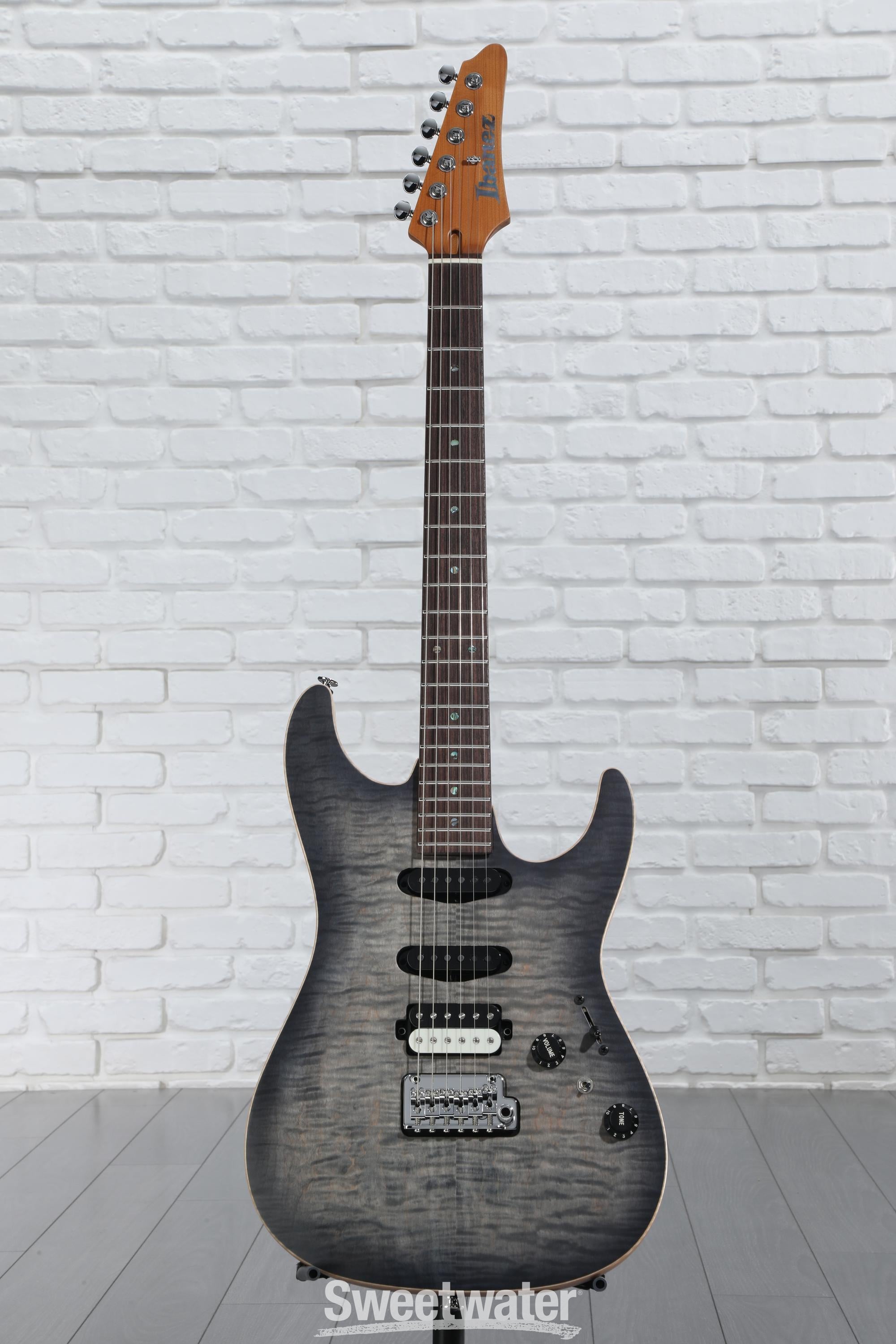 TOMページ Ibanez Tom Quayle TQM2 Signature Electric Guitar - Charcoal