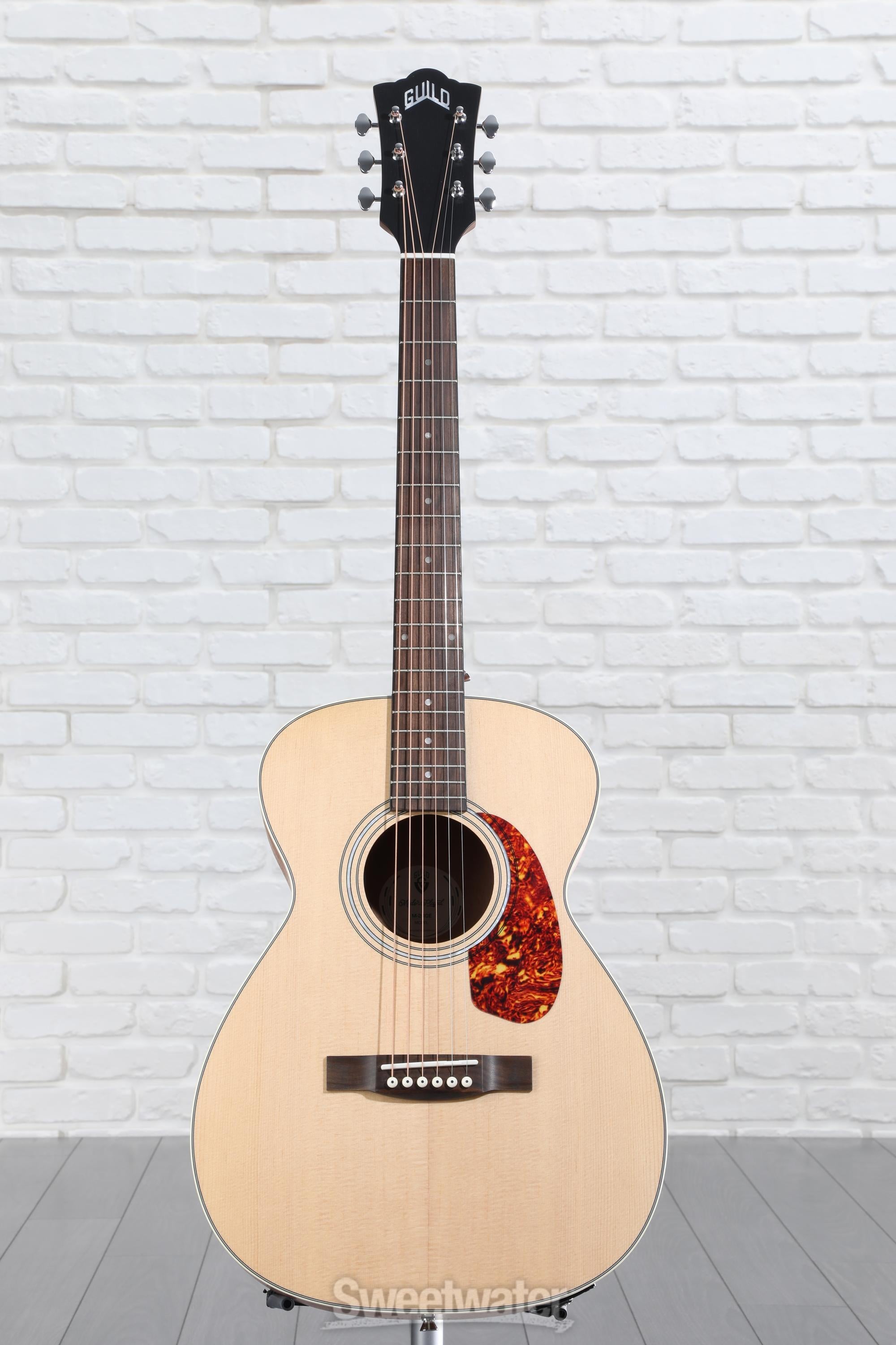 Guild M-240E Westerly Concert Acoustic-Electric Guitar - Natural |  Sweetwater