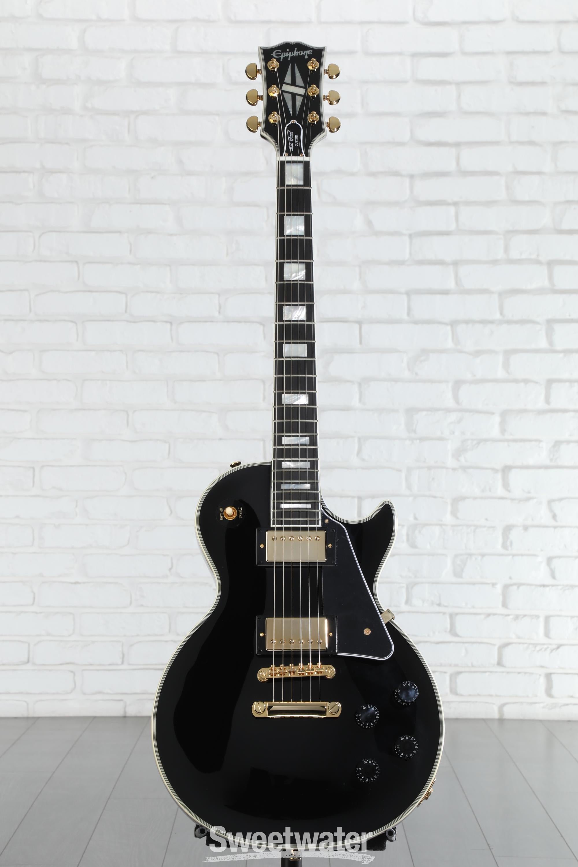 Epiphone Les Paul Custom Electric Guitar - Ebony | Sweetwater
