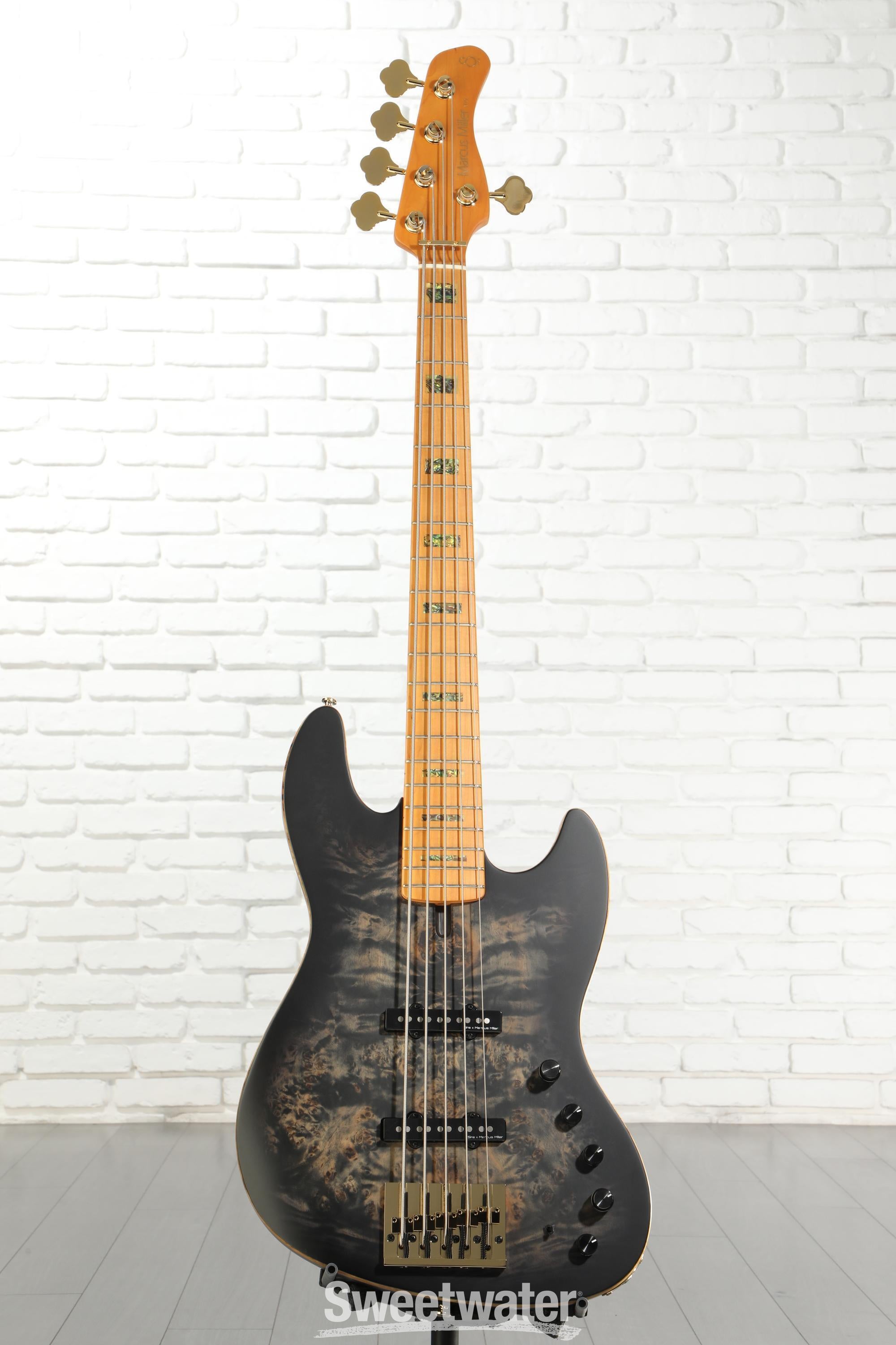 Sire Marcus Miller V10 5-string Bass Guitar - Trans Black Satin
